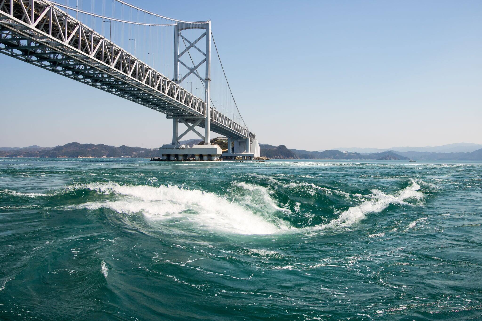 Whirlpools Of Naruto Straight, Spring Tidal Force, Tokushima Japan