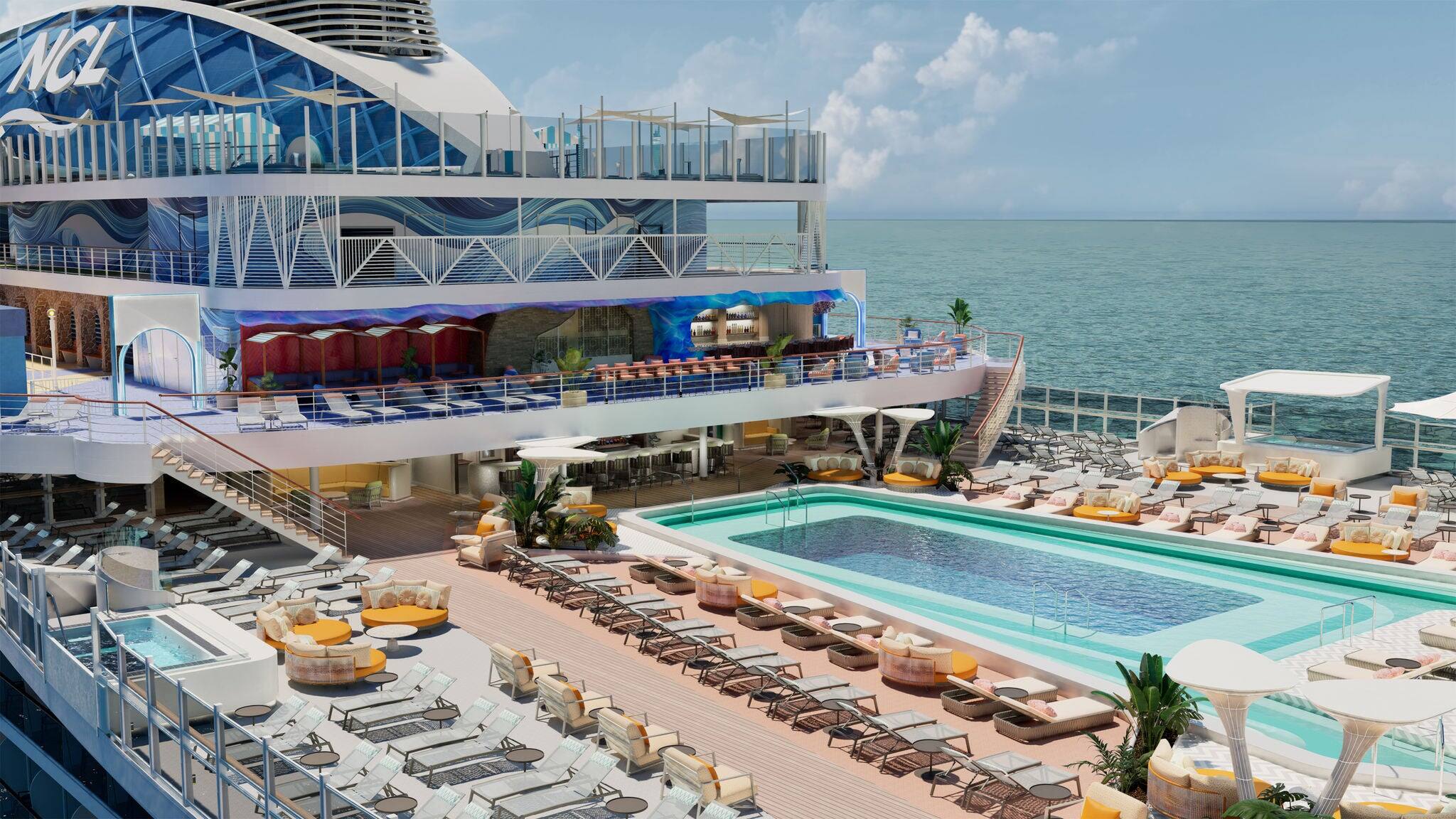 Terraza de la piscina