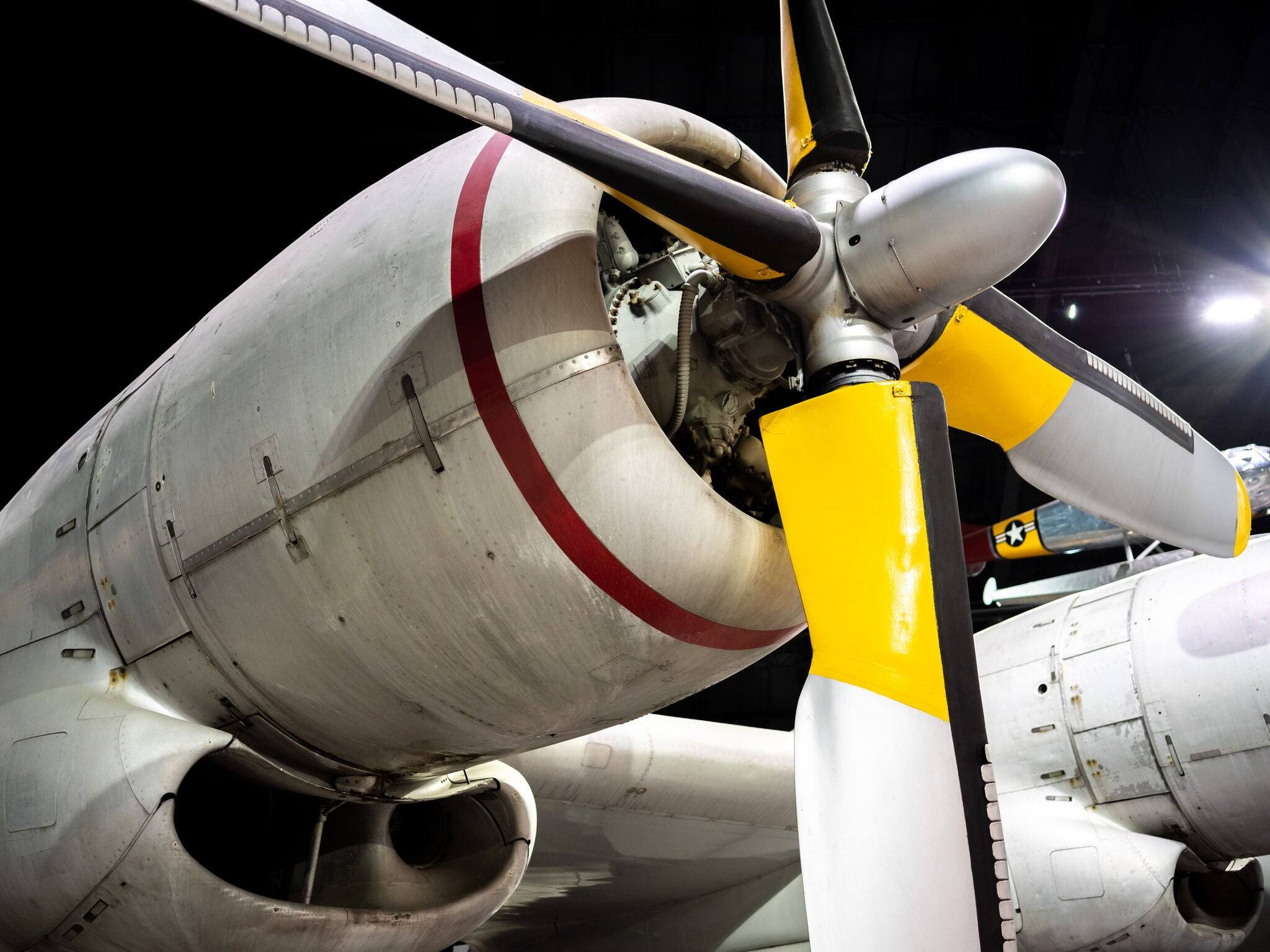 Propeller Engine on an American Fighter Plane