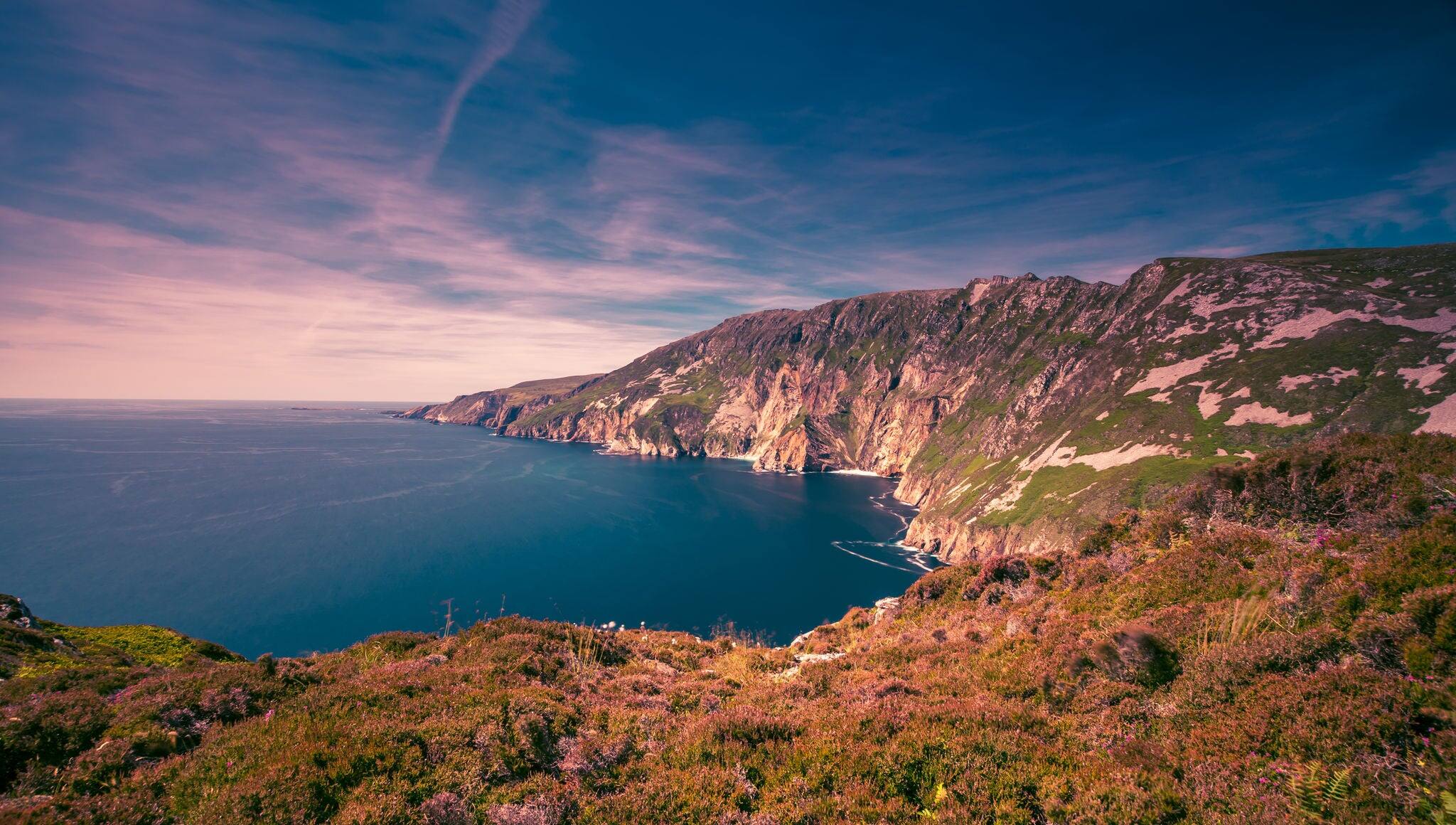 Slieve League cliffs (Sliabh Liag Cliffs) are among the highest sea cliffs in Europe. situated on the south west coast of County Donegal, Ireland