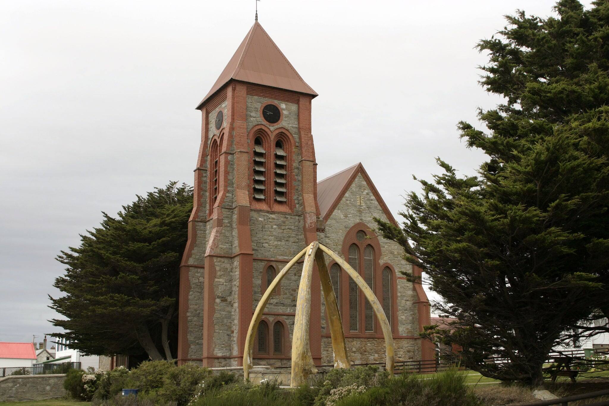 Anglical cathedral in Port Stanley, Falkland Islands