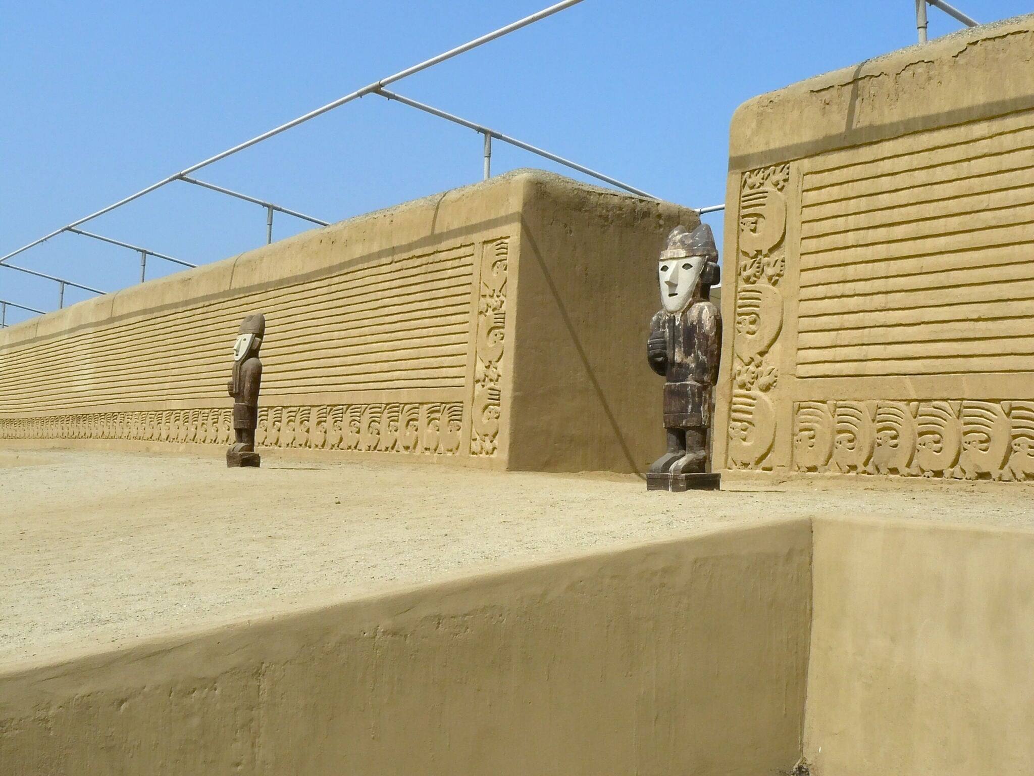 Chan Chan, Peru, was the imperial capital of the Chimor . It is largest adobe city in the world. A few miles from the modern city of Trujillo, Peru, was added as a Unesco World Heritage Site in 1986.