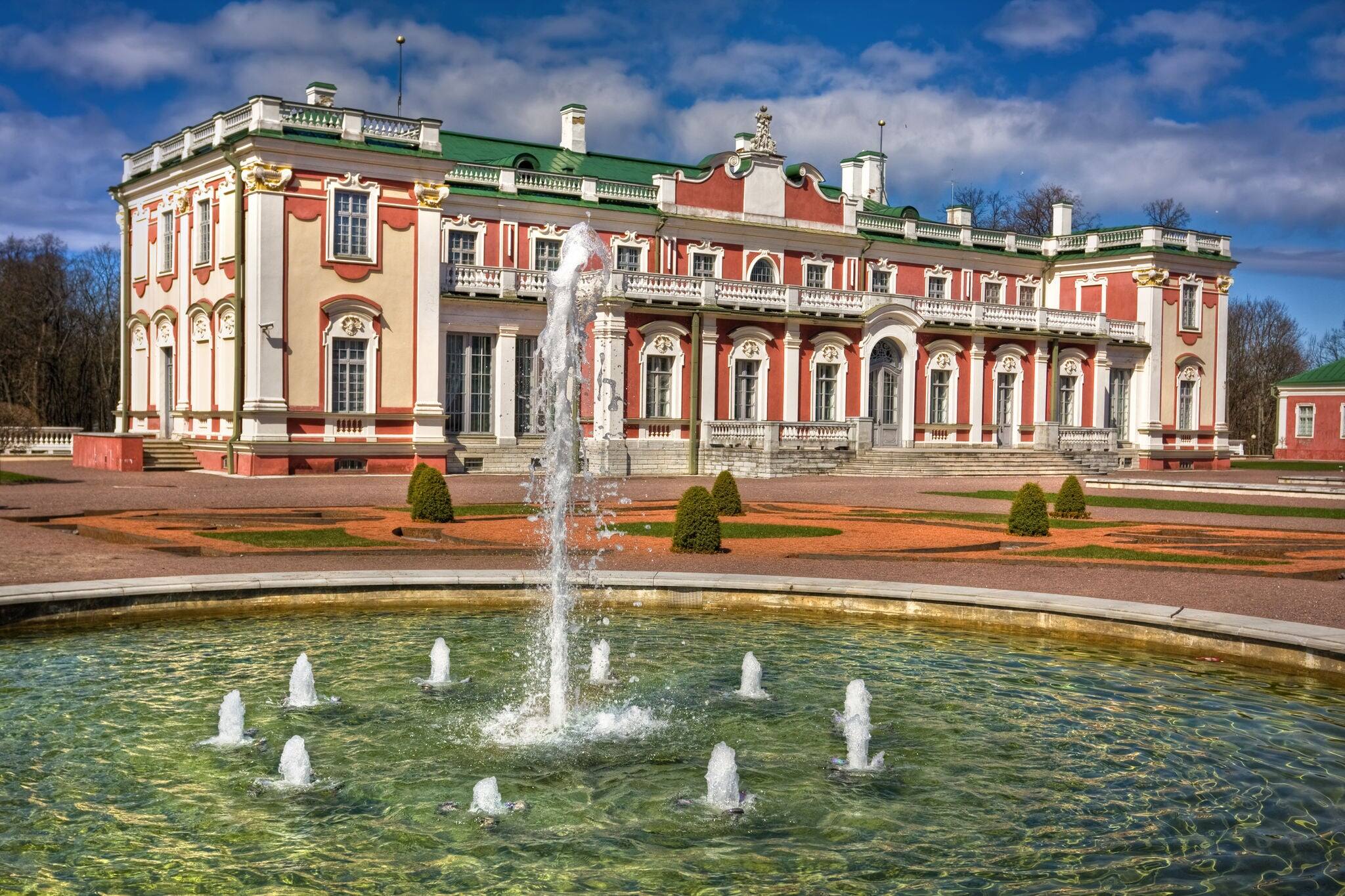 Baroque style castle in Kadriorg Tallinn. Estonia.