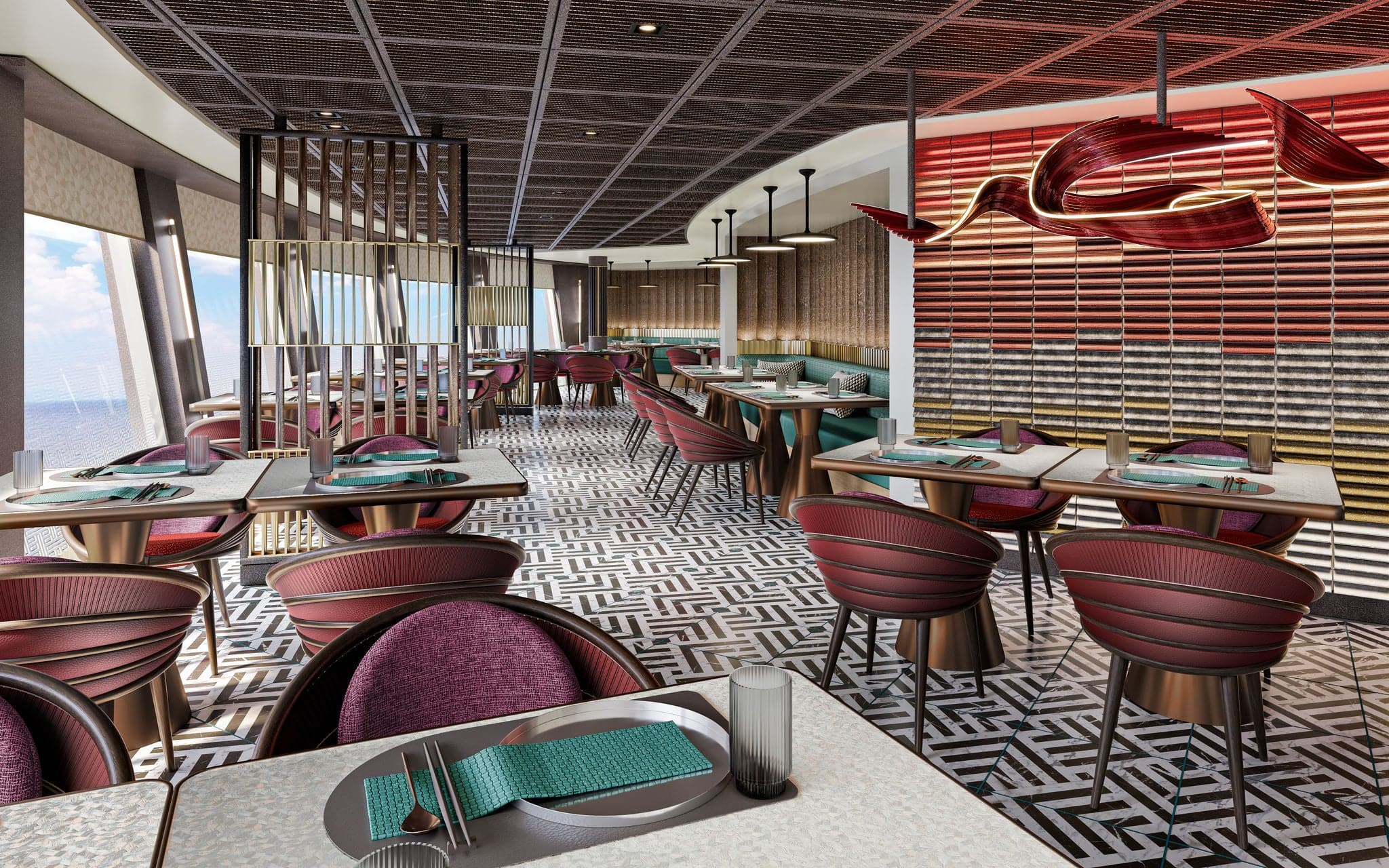 NCL Aqua Cruise Dining Sukhothai