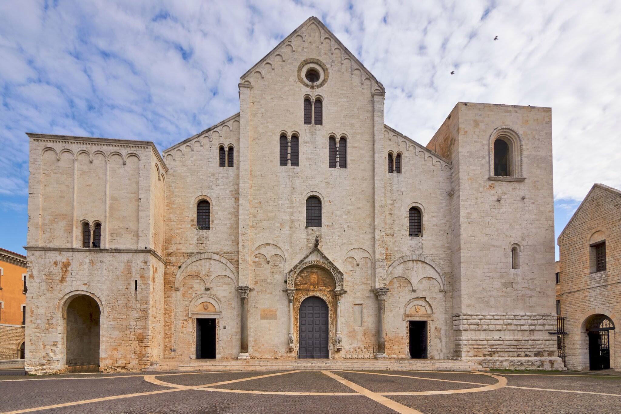 Basilica of Saint Nicolas Also Known As Basilica San Nicola de Bari At Bari Apulia Puglia Italy