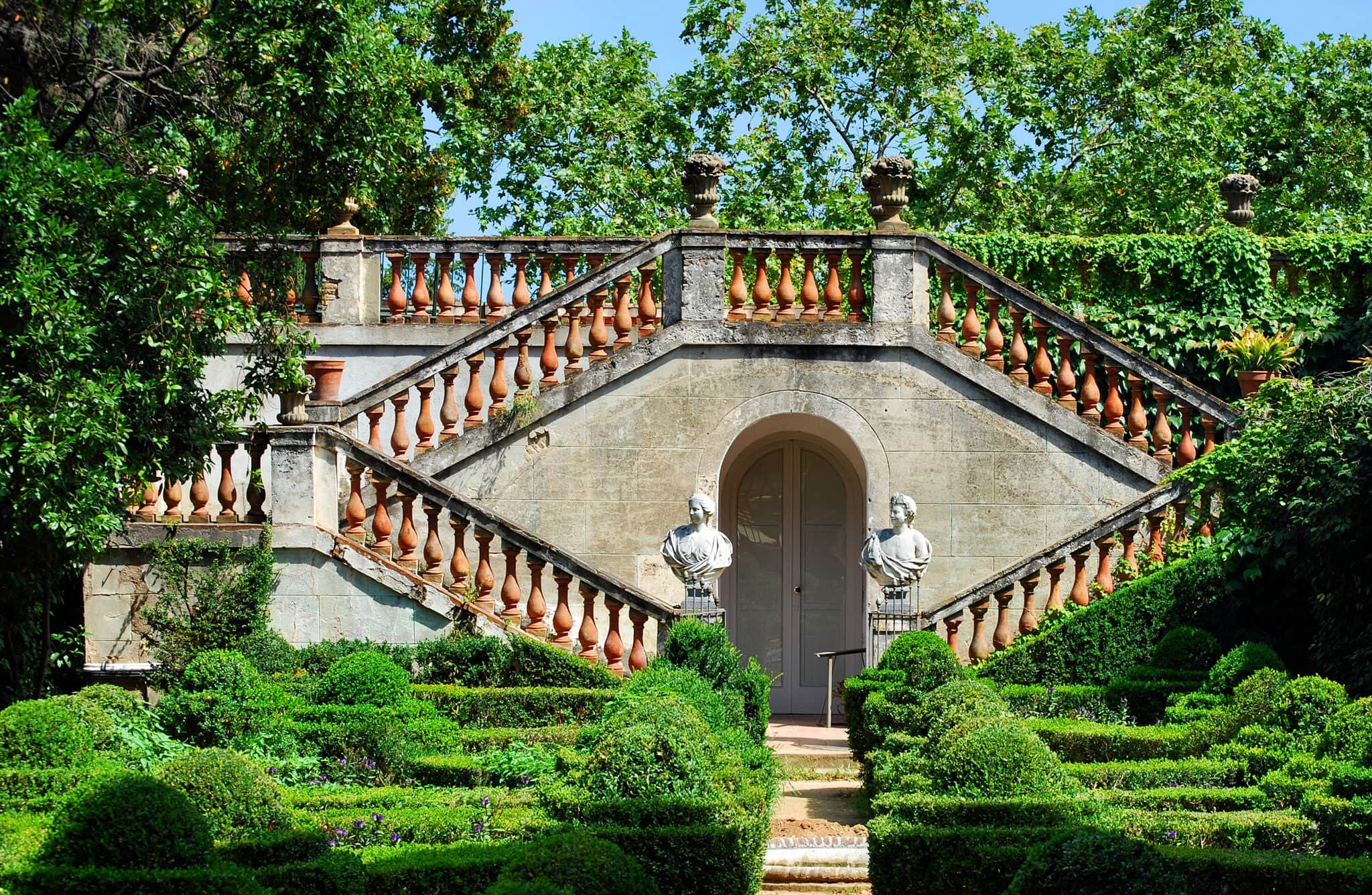 park  Labyrinth in Barcelona, Spain, Catalonia