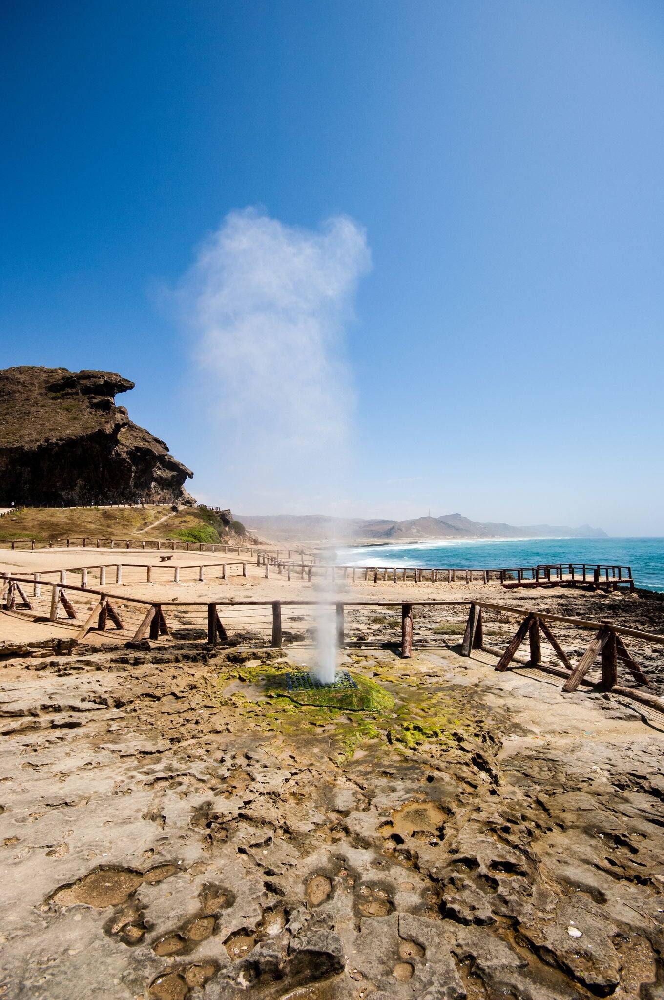 Blowhole at Al Mughsail Beach, Salalah, Dhofar, Sultanate of Oman