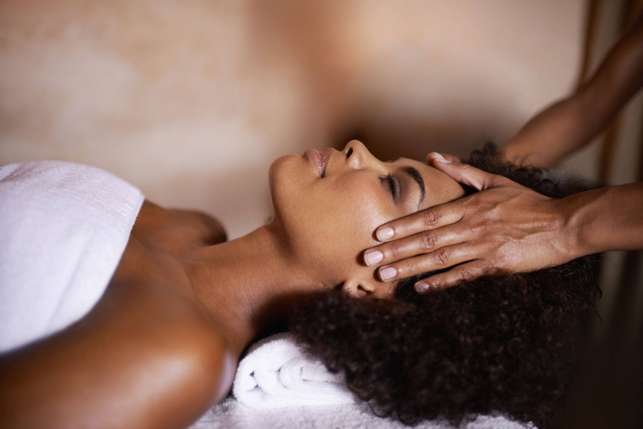 NCL Lifestyle Cruise Spa Head Massage Woman