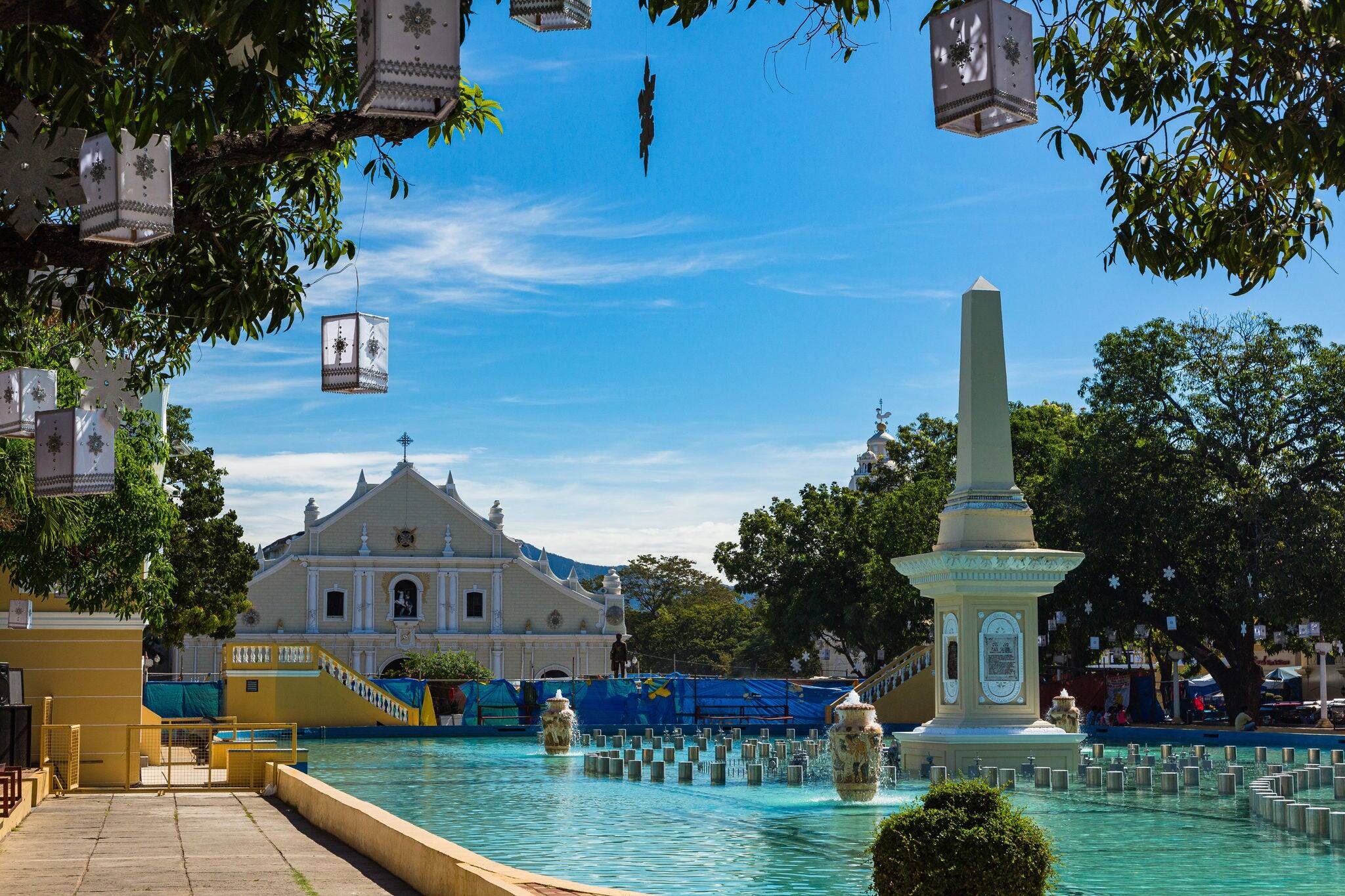 Sarsedo Square and Fountain in Vigan, Philippines