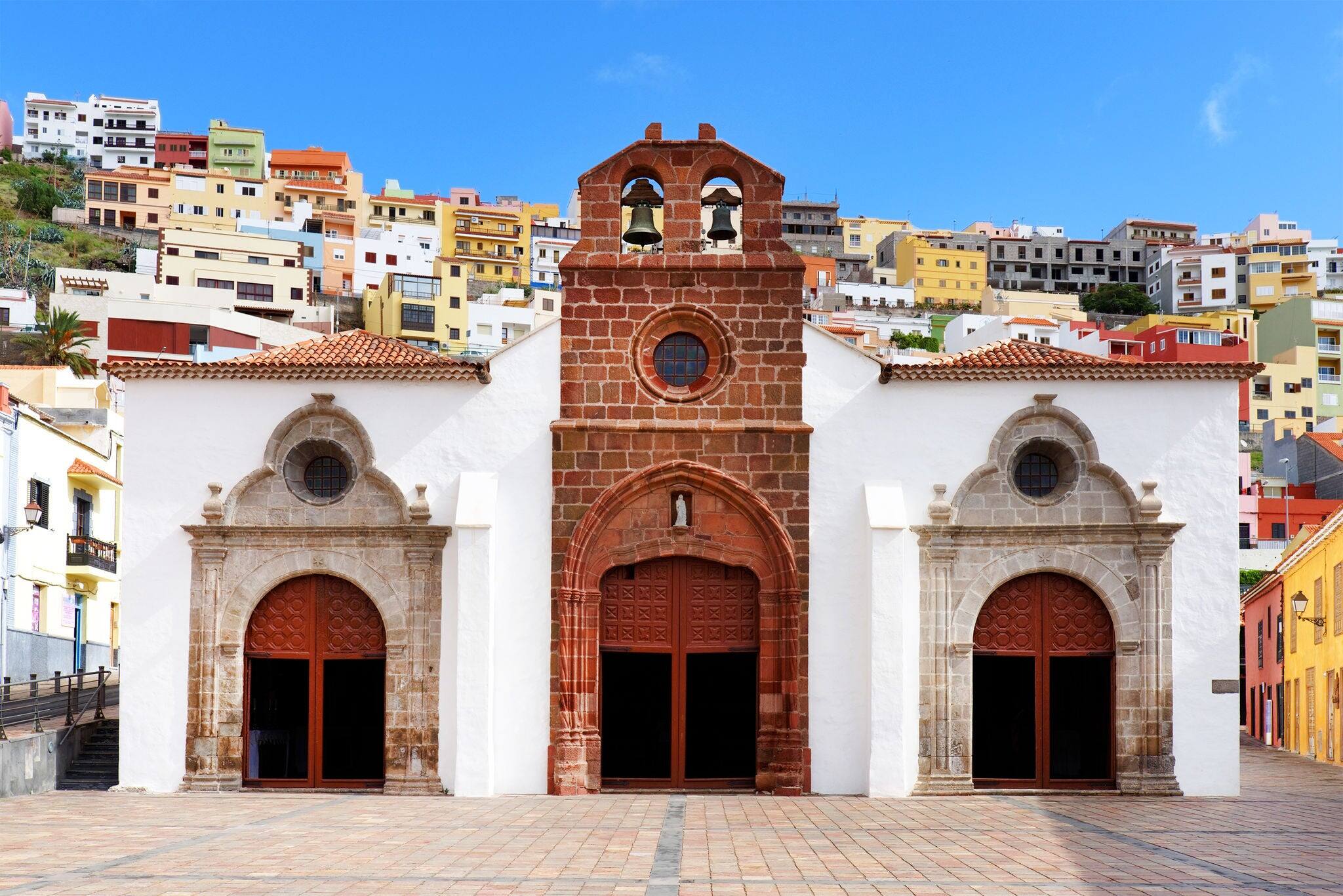 The church "Iglesia de Nuestra de la Asuncion" in San Sebastian de la Gomera, Canary Islands