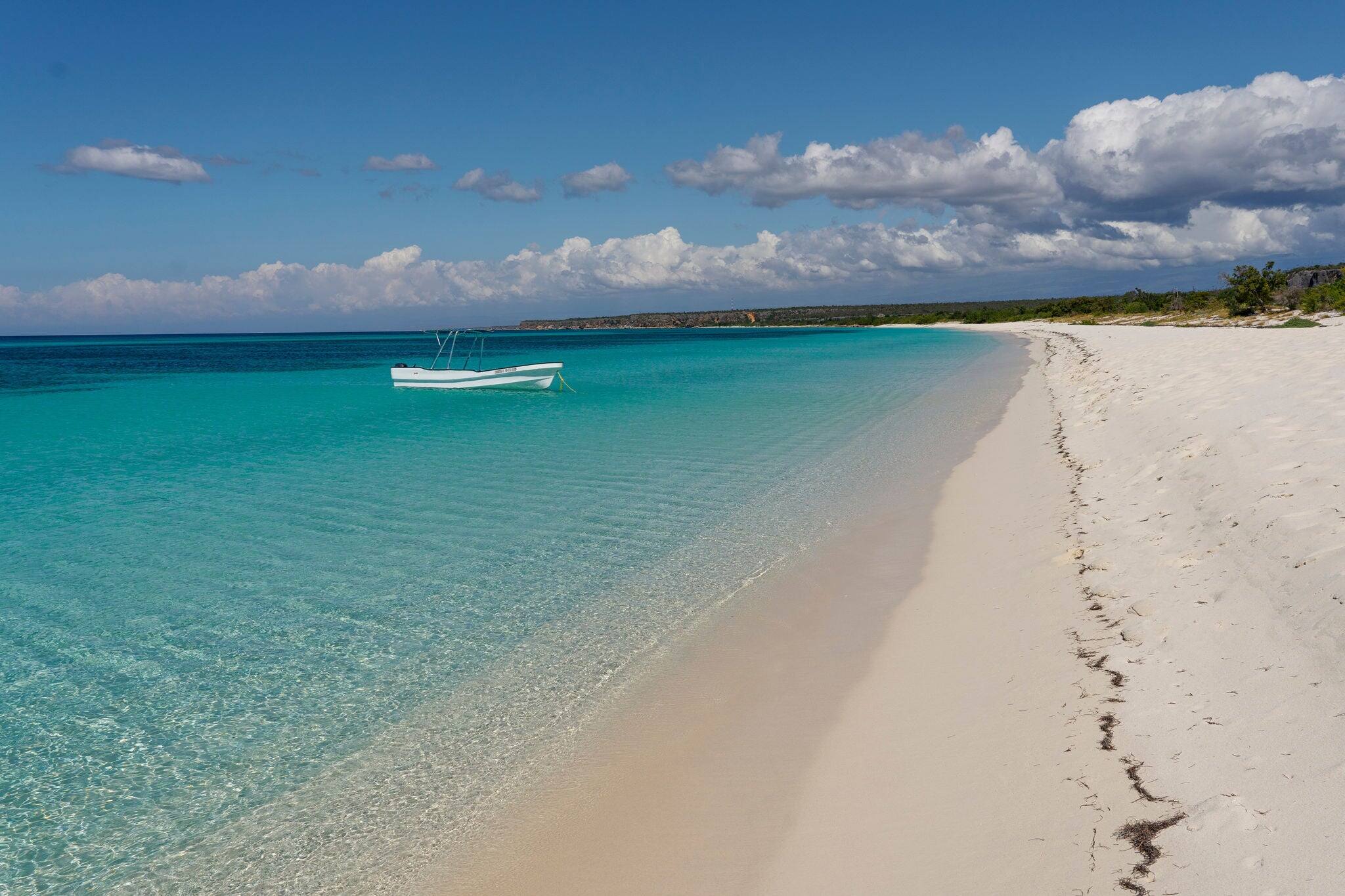 Dominican Republic. Bahia de Las Aguilas beach. Virgin beach.