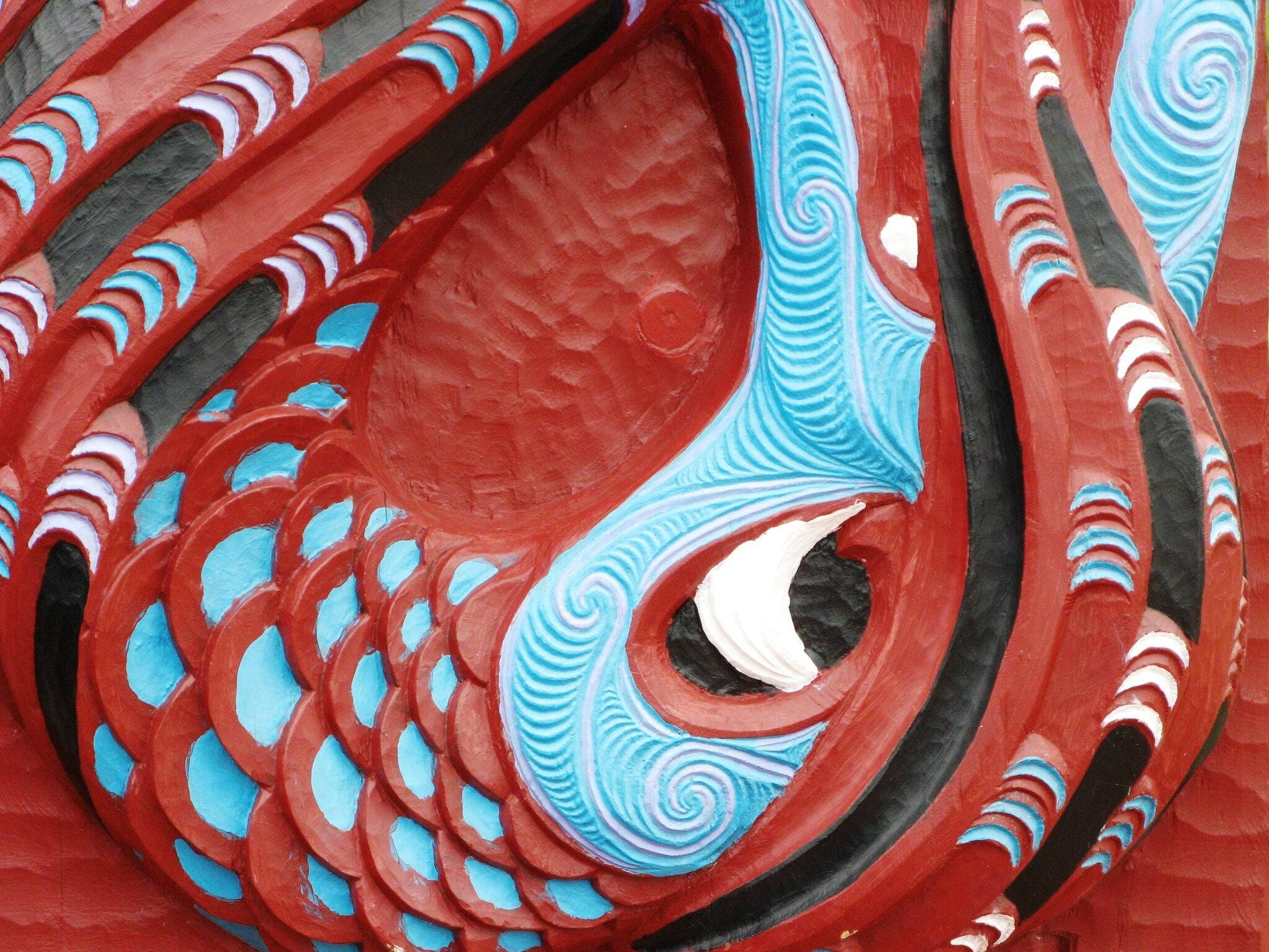 Traditional maori art. New Zealand