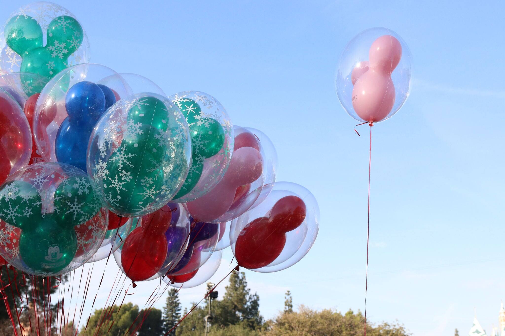 colorful disneyland balloons