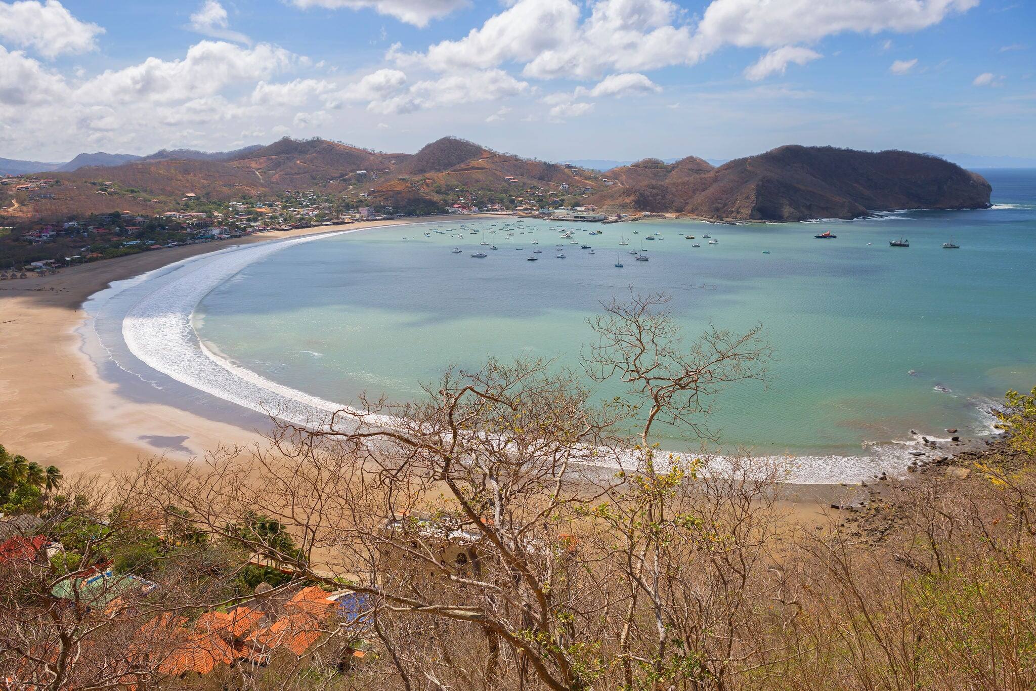 Nicaragua. San Juan Del Sur. Bay. San Juan Del sur is a resort on the ocean coast in Nicaragua with gorgeous beaches.