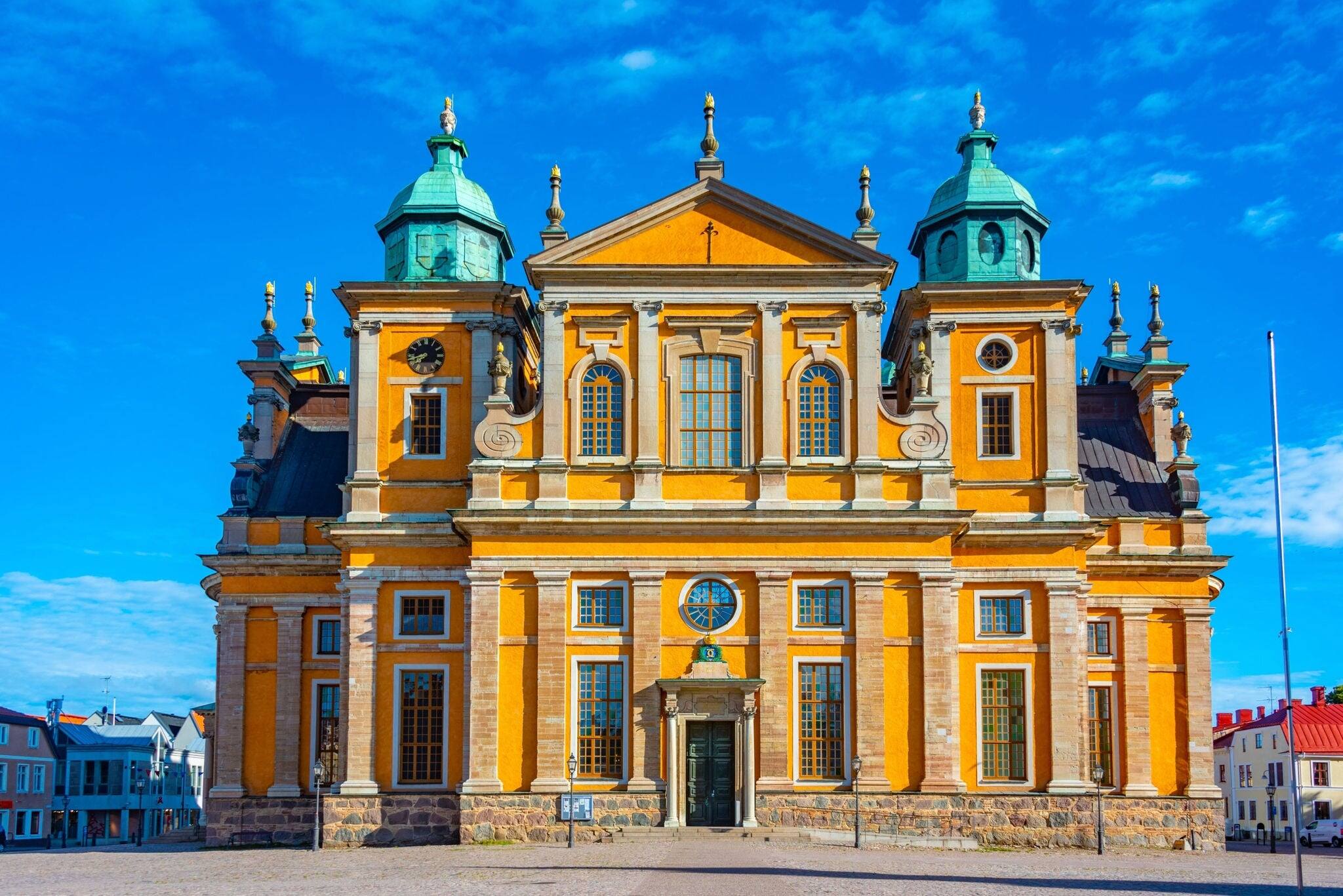 View of Kalmar cathedral in Sweden.