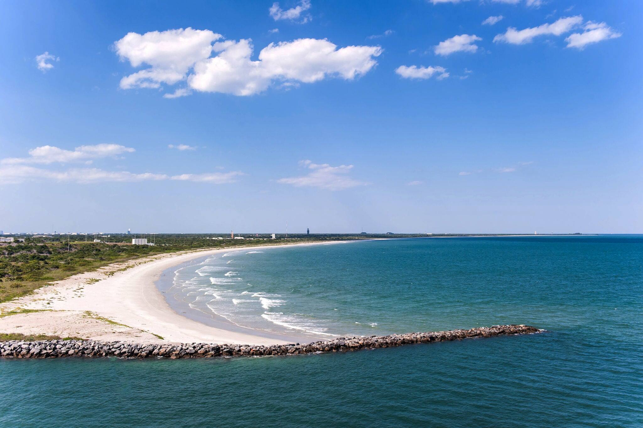 Cape Canaveral port Florida,Beautiful coast.
