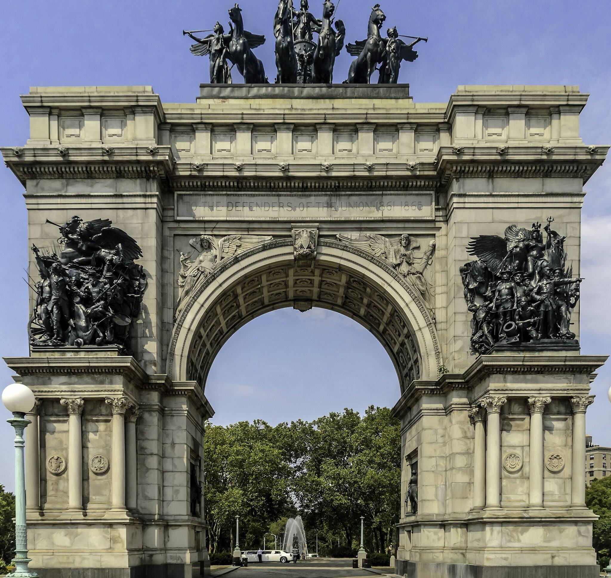 Soldiers and Sailors Memorial Arch, Brooklyn, New York.