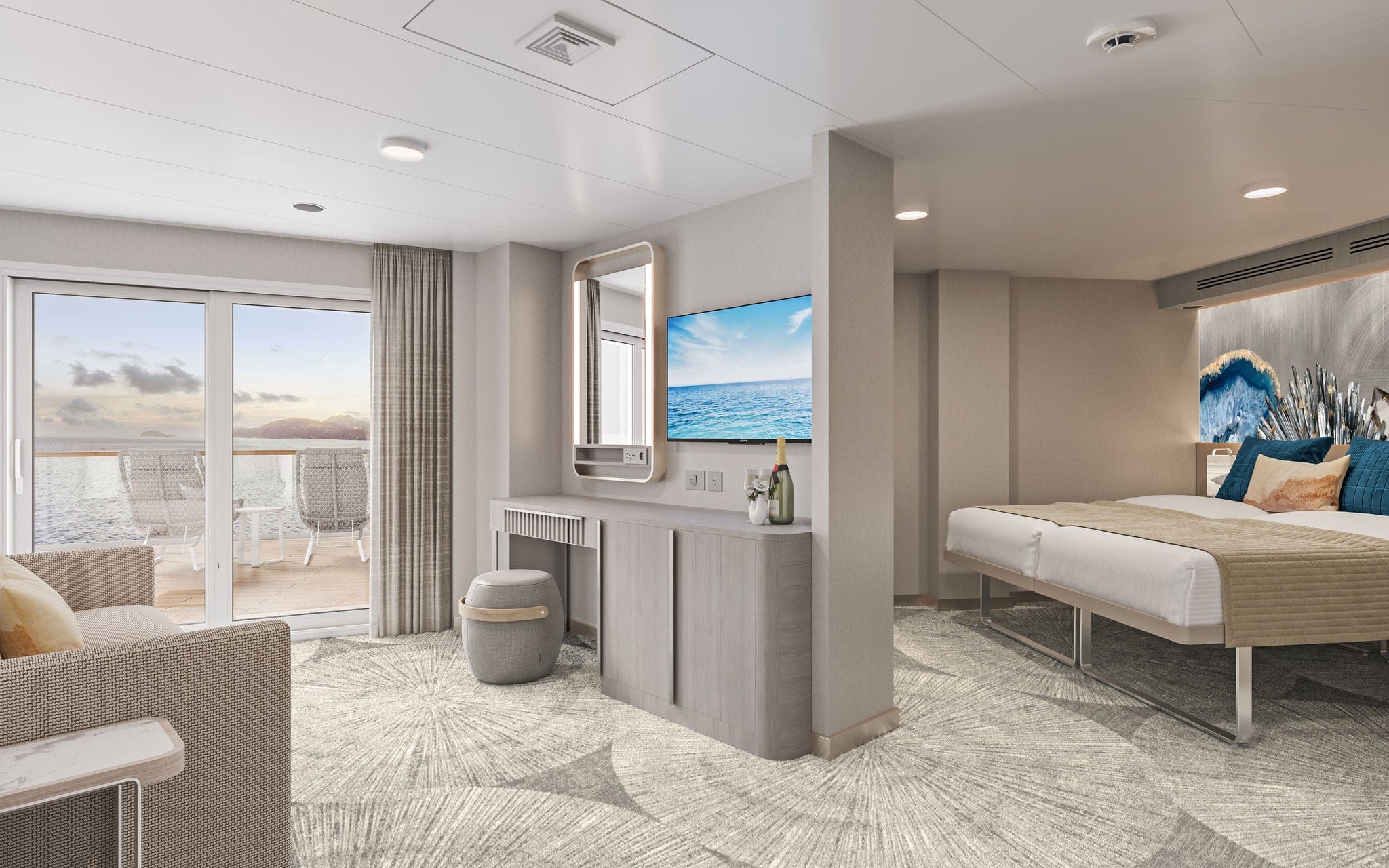 Aft-Facing Penthouse with Large Balcony, Norwegian Prima
