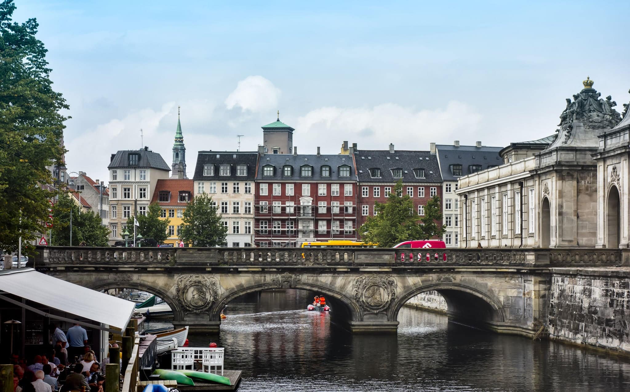 Frederiksholms Canal in Copenhagen, Denmark