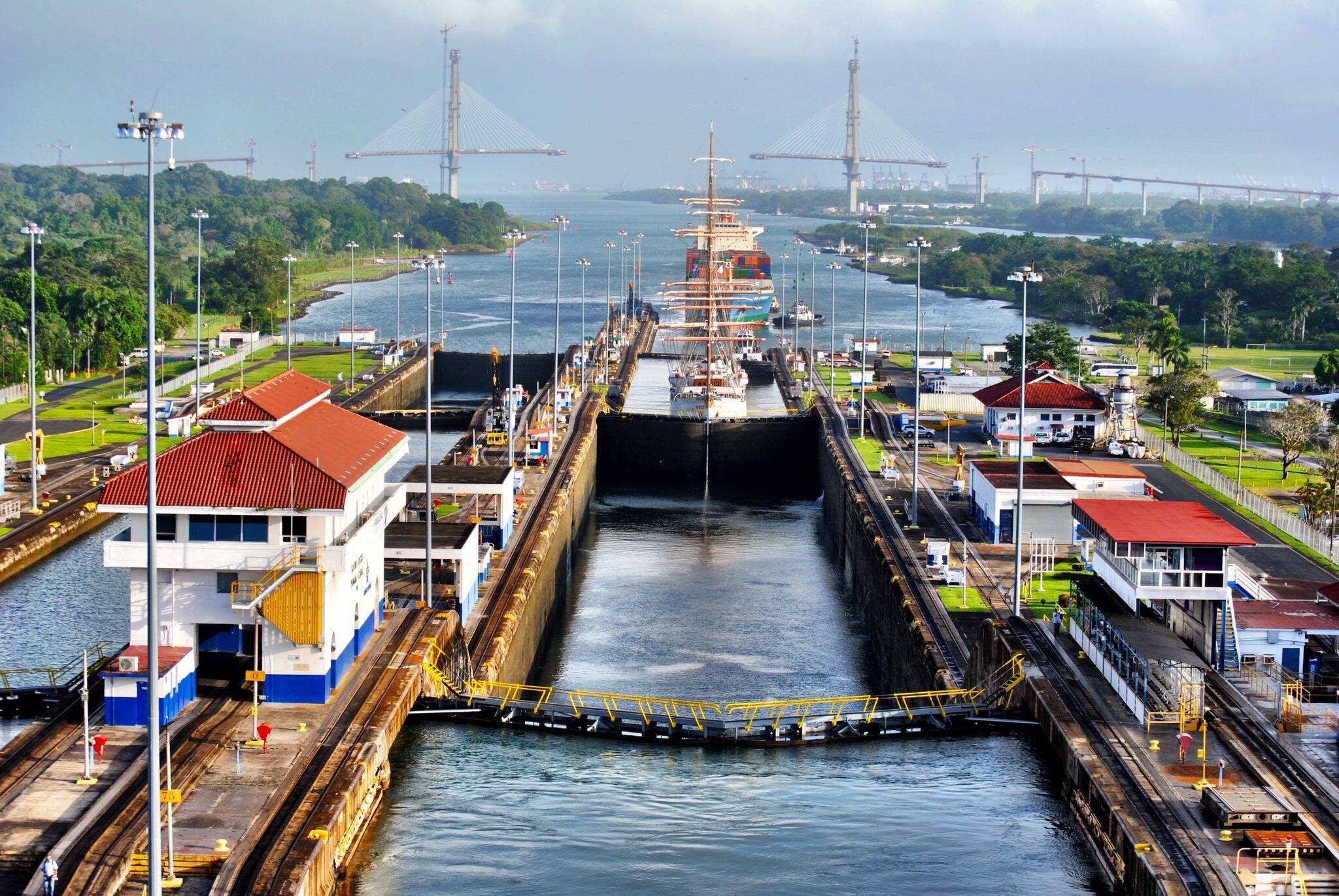 View of the Panama Canal