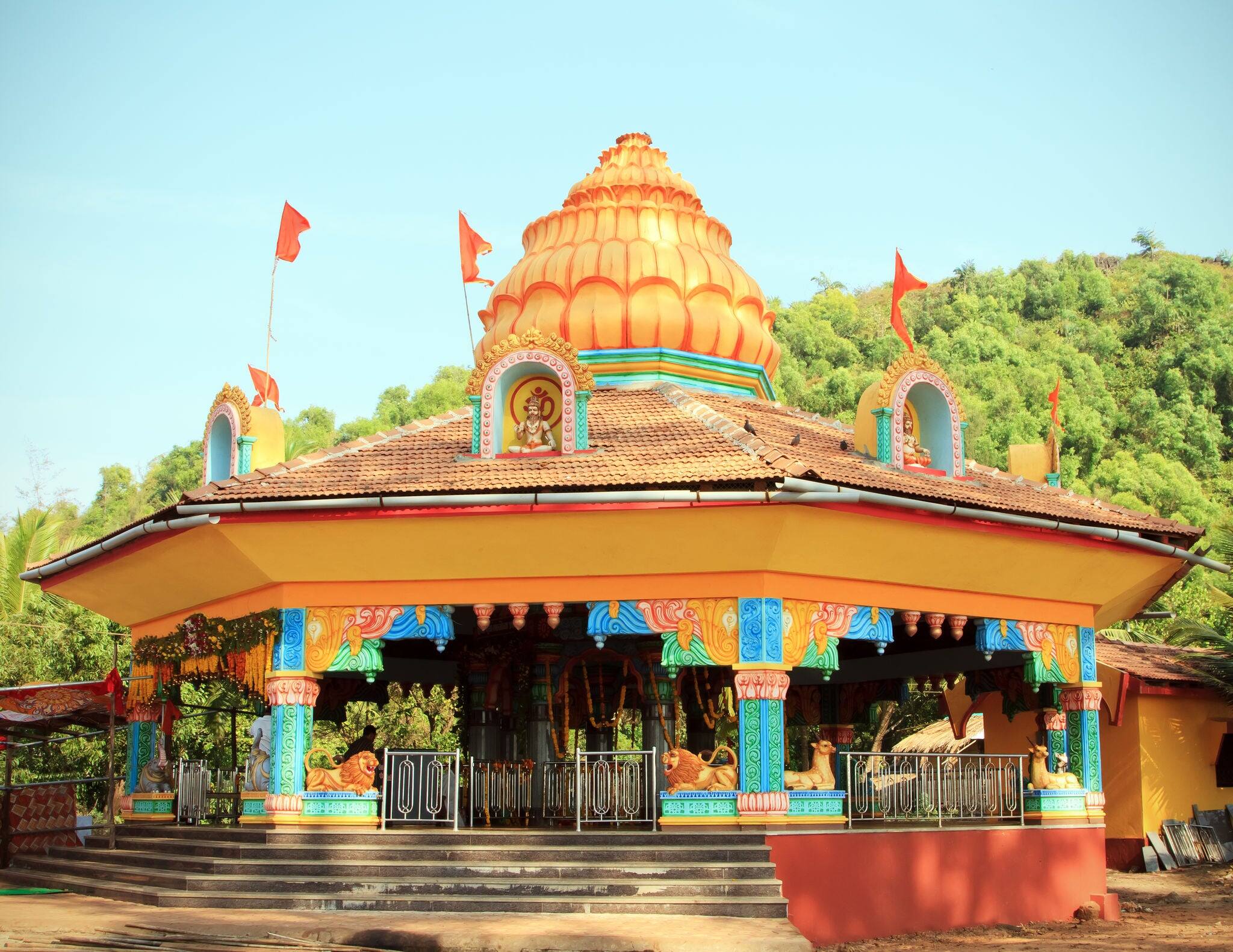India Goa Querim - Tiracol. February 20, 2013. AJOBA TEMPLE