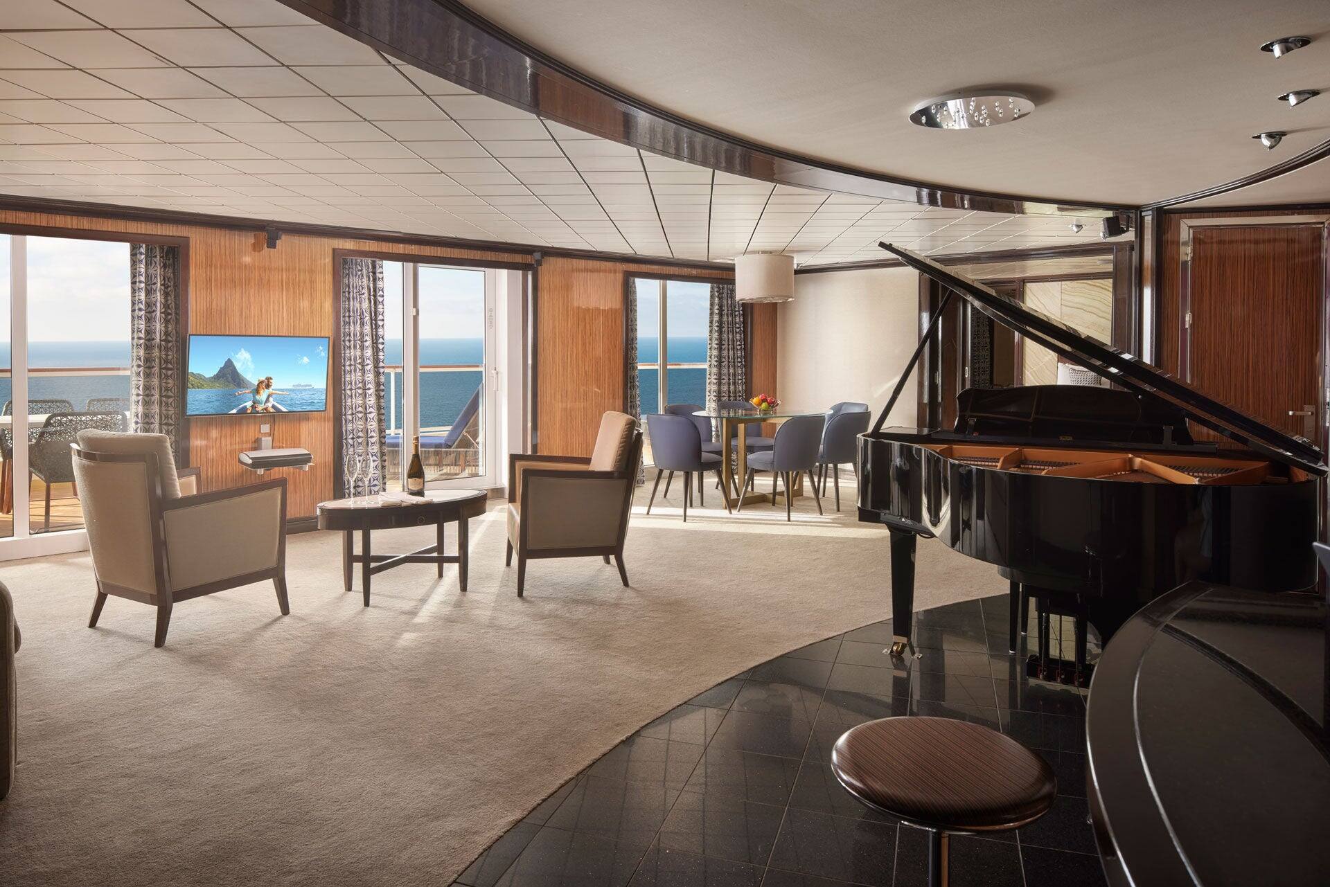 Suite principal Deluxe con balcón grande, Pride of America