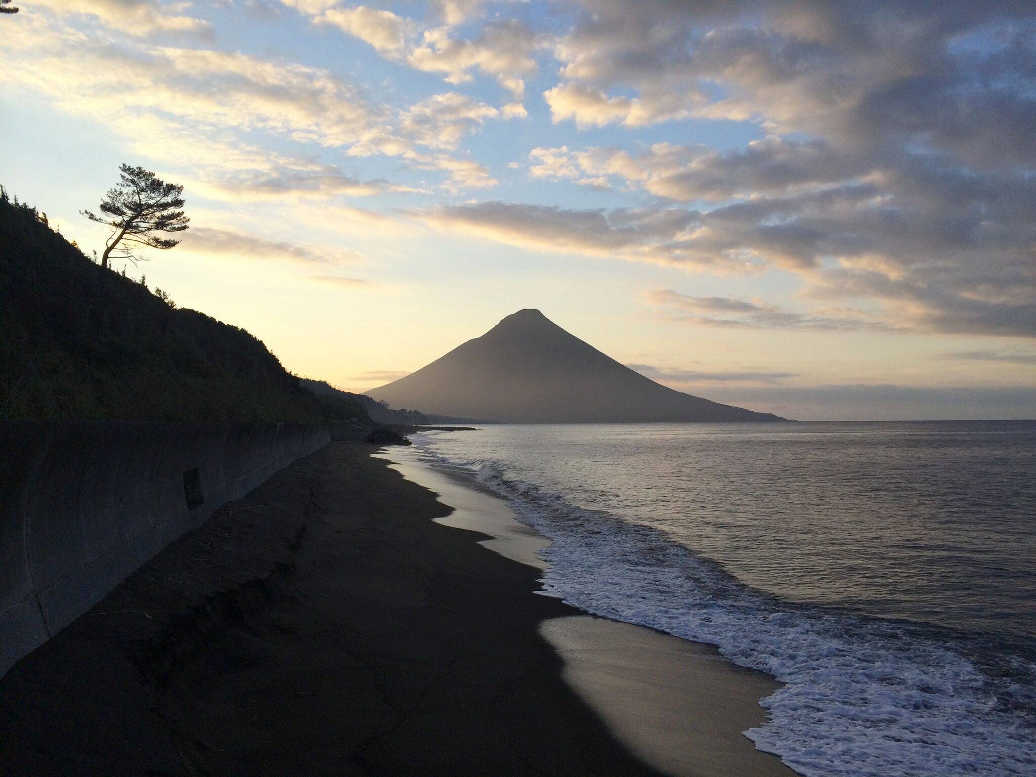 Sunset View of Mount Kaimondake
