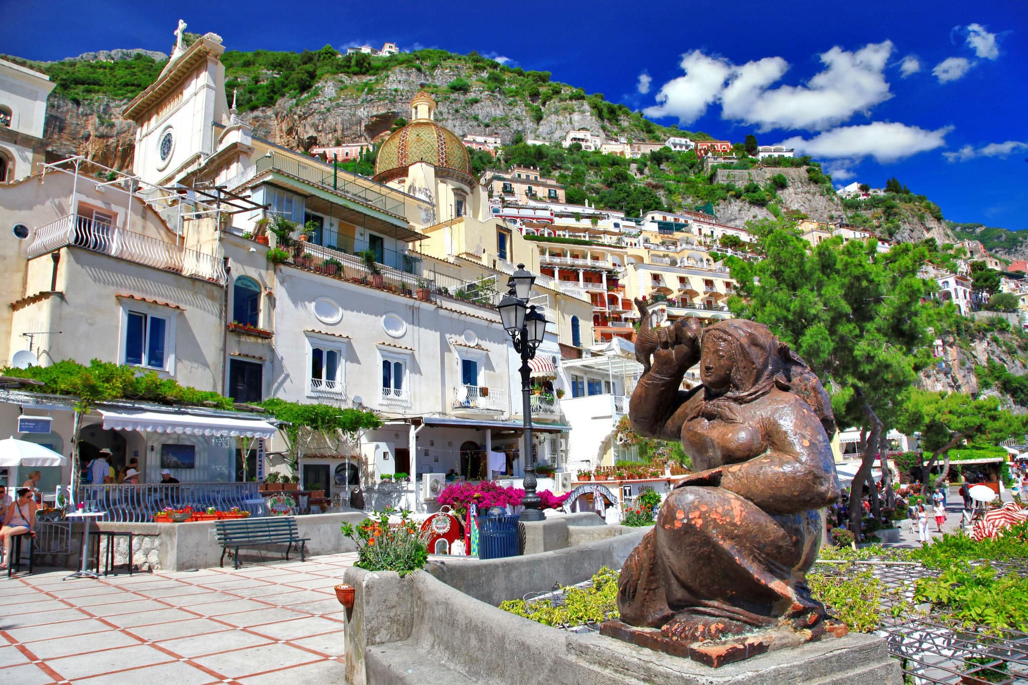colorful beautiful Positano, Italy