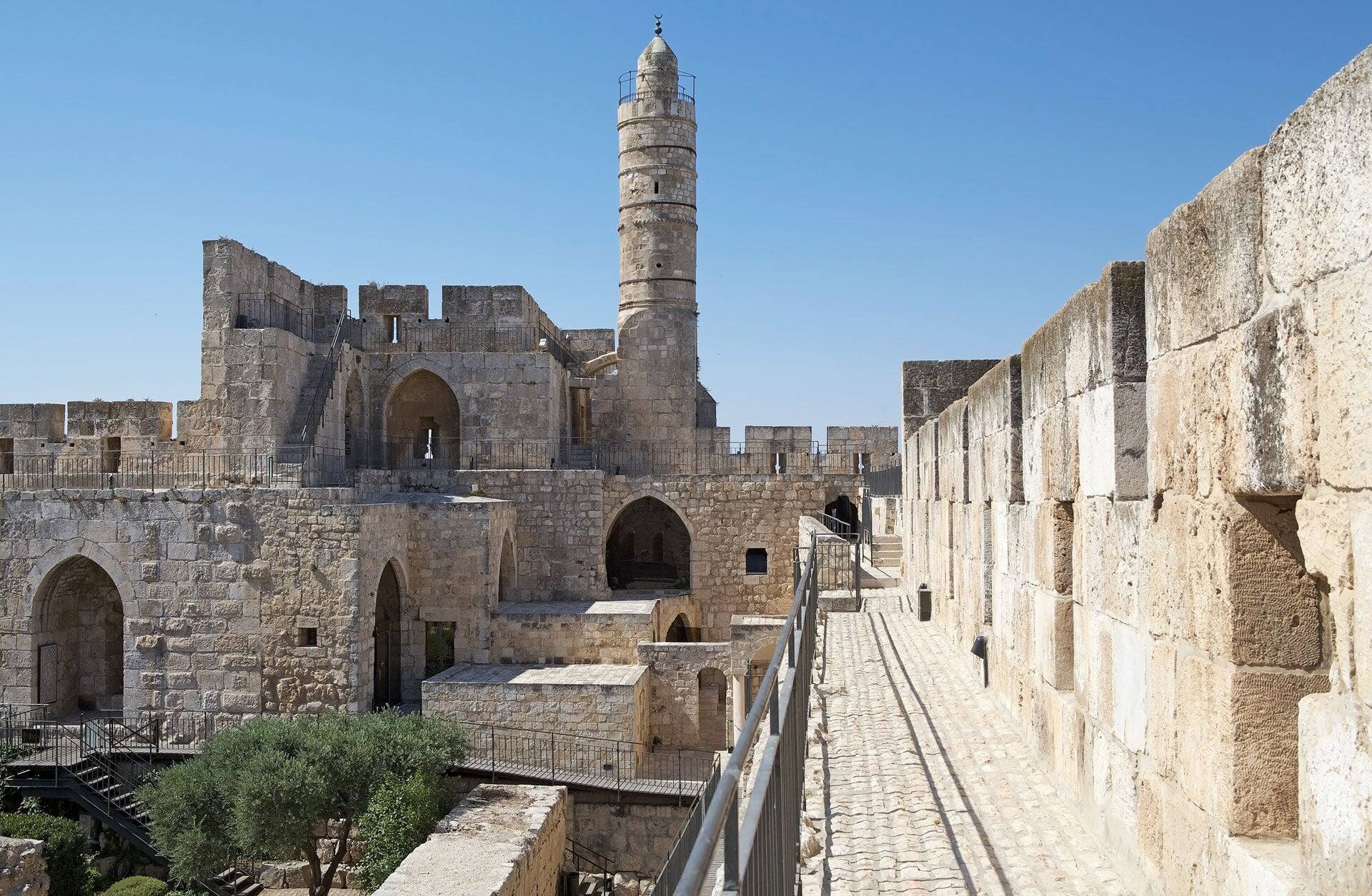 Davis's Citadel in the Jerusalem old town, Jerusalem, Israel.