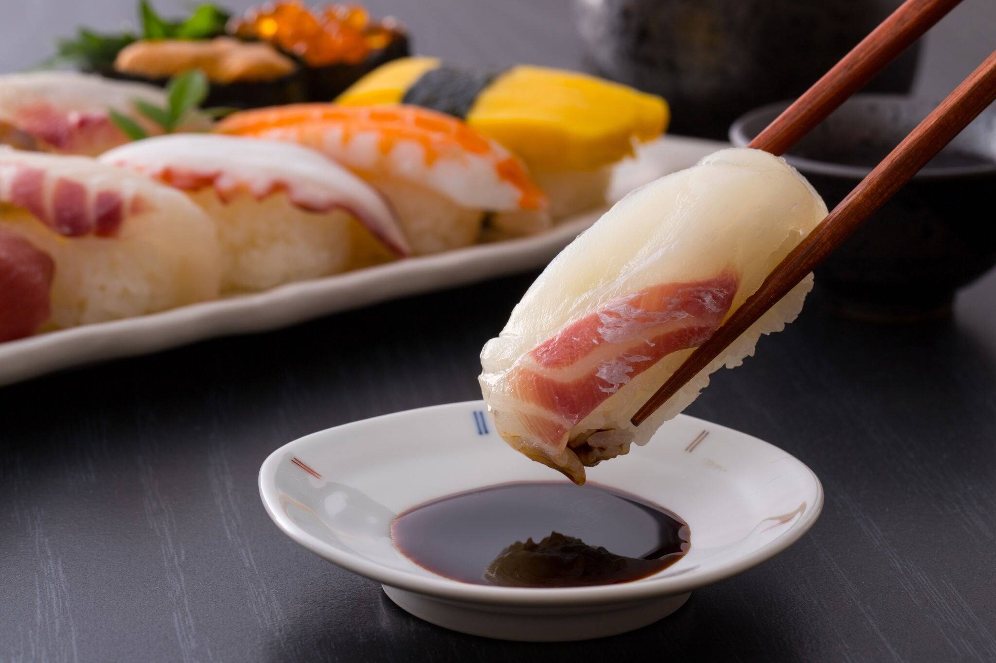 Japanese Sushi - Sea bream's grip