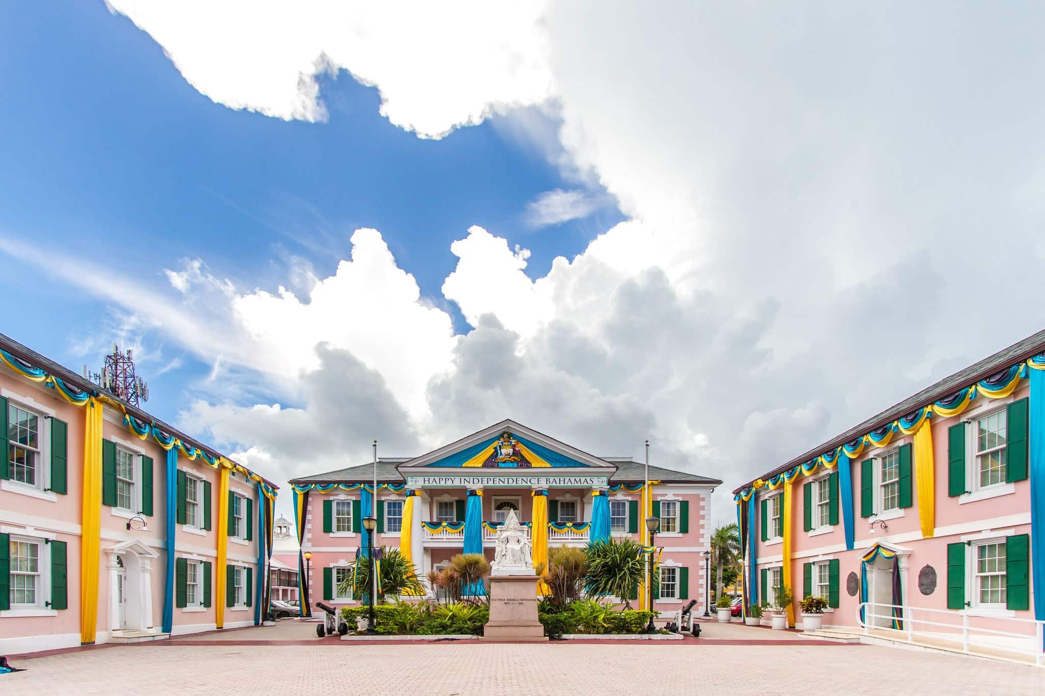 Parliament Square in Nassau, Bahamas.