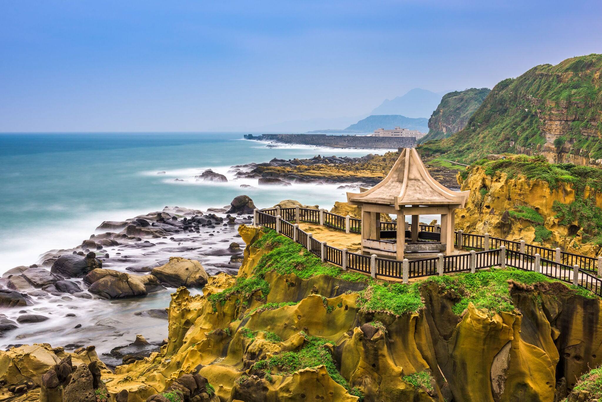 Keelung, Taiwan at Heping Island coast.
