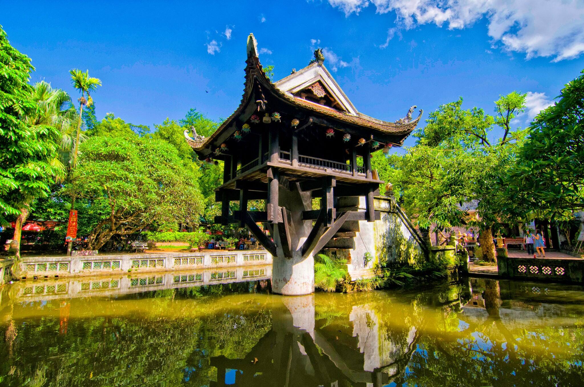 One Pillar pagoda in Hanoi, Vietnam