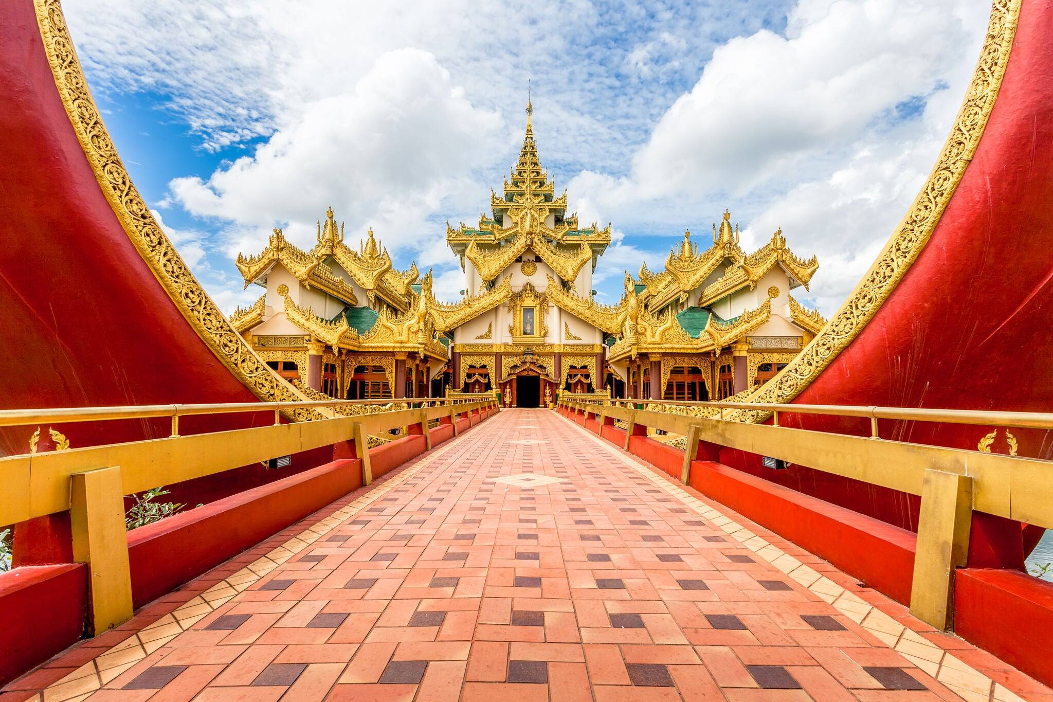 Karaweik palace in Yangon, Myanmar