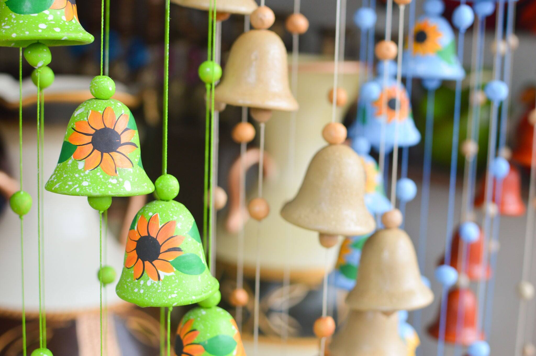 Ceramic handycrafts sold in the shops along the main road of San Juan Oriente in the highlands between Granada and Masaya, Nicaragua. Shallow depth of field