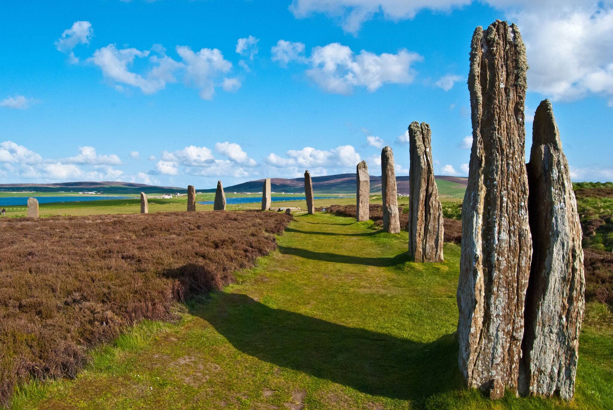 mystic Ring of Brodgar on the beautiful Orkney Islands