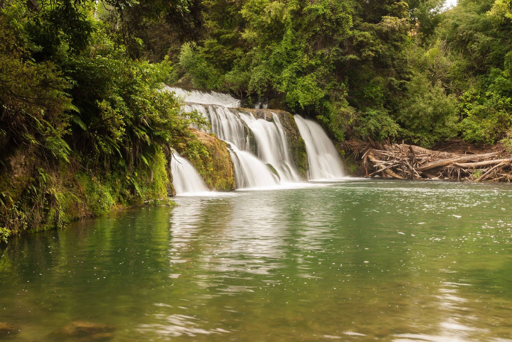 Maraetotara Falls scenic reserve Hawkes Bay North Island New Zealand