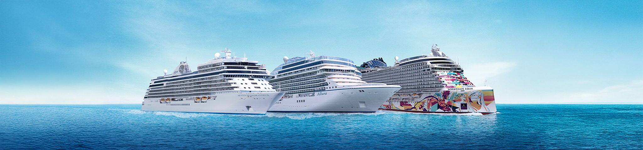 Múltiples cruceros noruegos en el agua