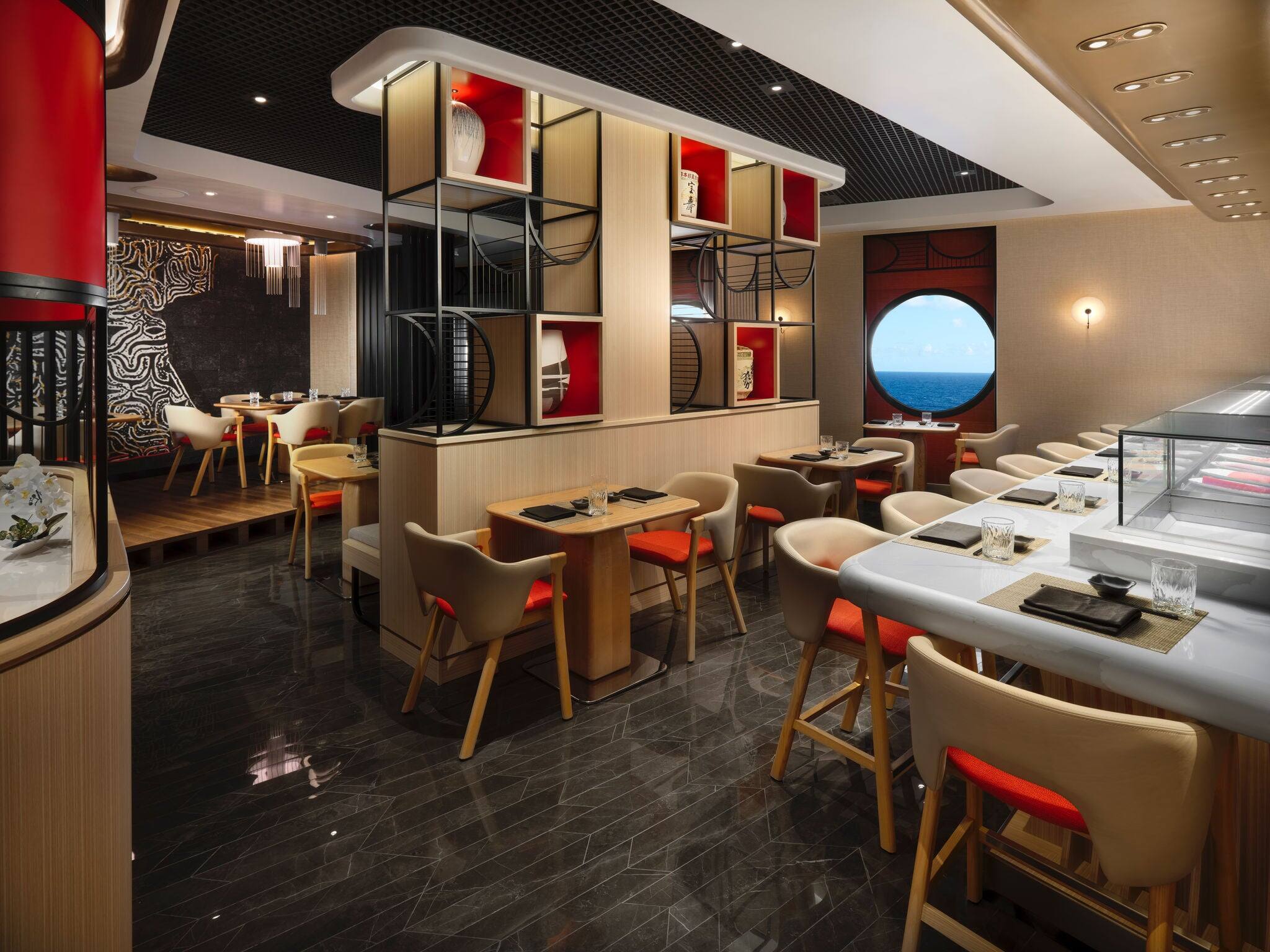 NCL Viva Dining Nama Sushi Shushimi Seating