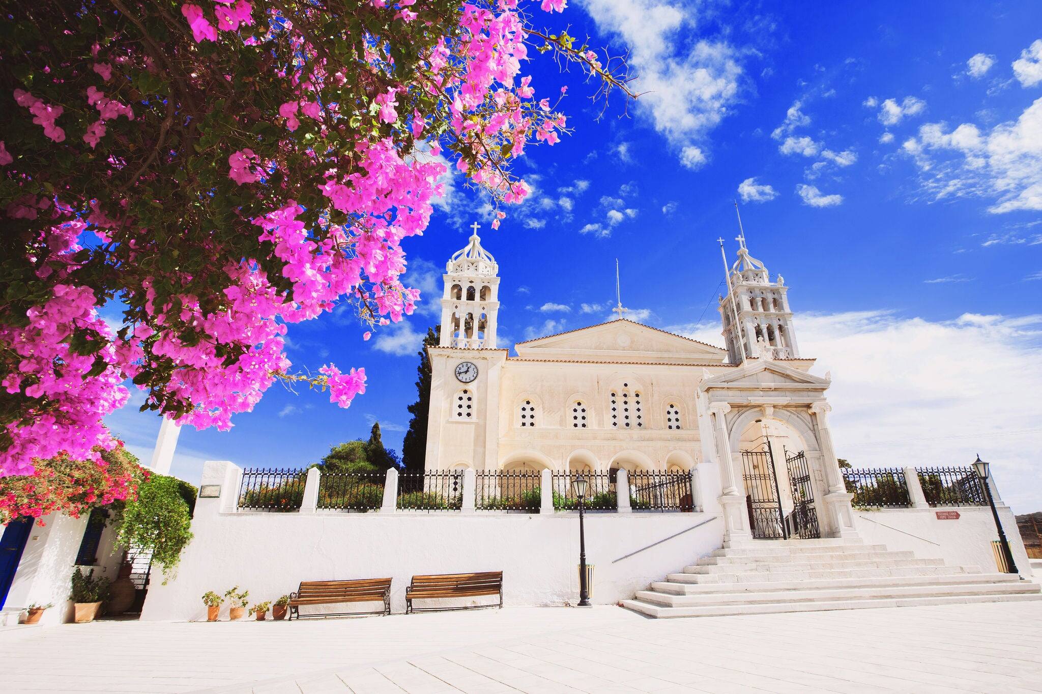 Church of Agia Triada, Lefkes, Paros island, Greece