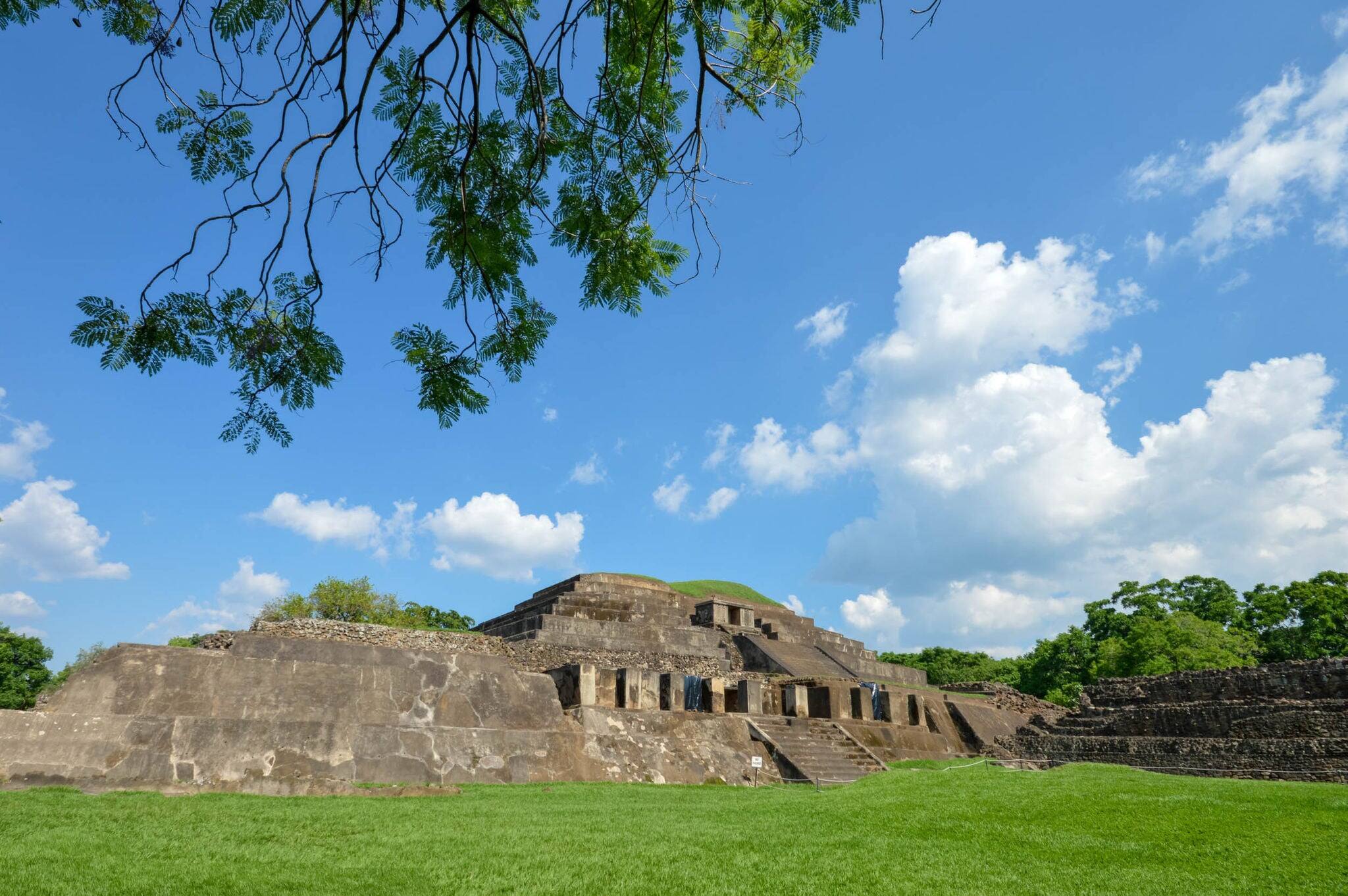 Tazumal archaeological site of Maya civilization in El Salvador. It is an architectural complex within the larger area of the ancient Mesoamerican city of Chalchuapa. Central America.