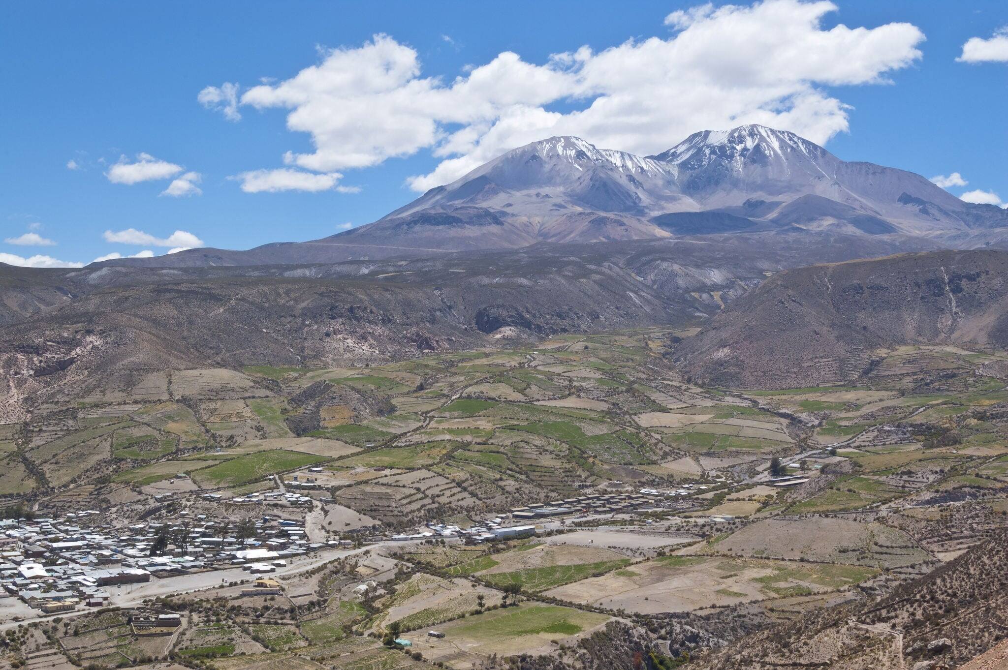 Views of Putre. It is a Chilean town in the altiplano at an altitude of 3,500 m (11,438 ft)