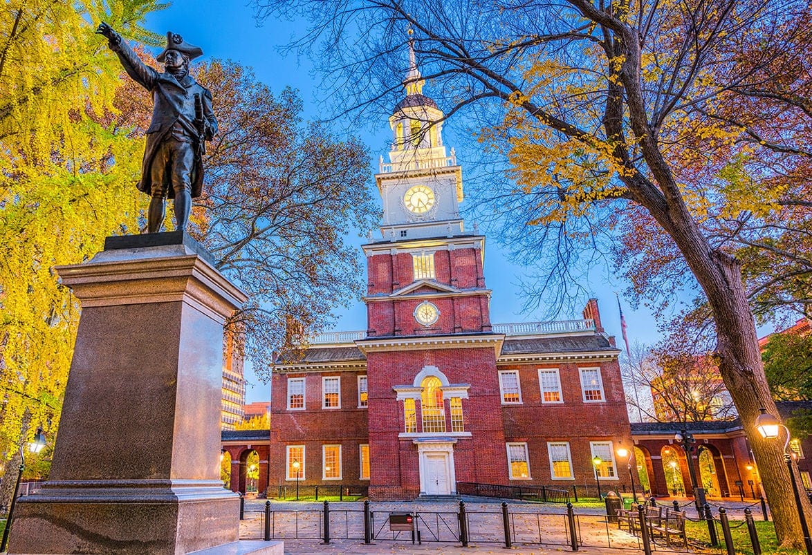 Independence Hall in Philadelphia, Pennsylvania, USA.