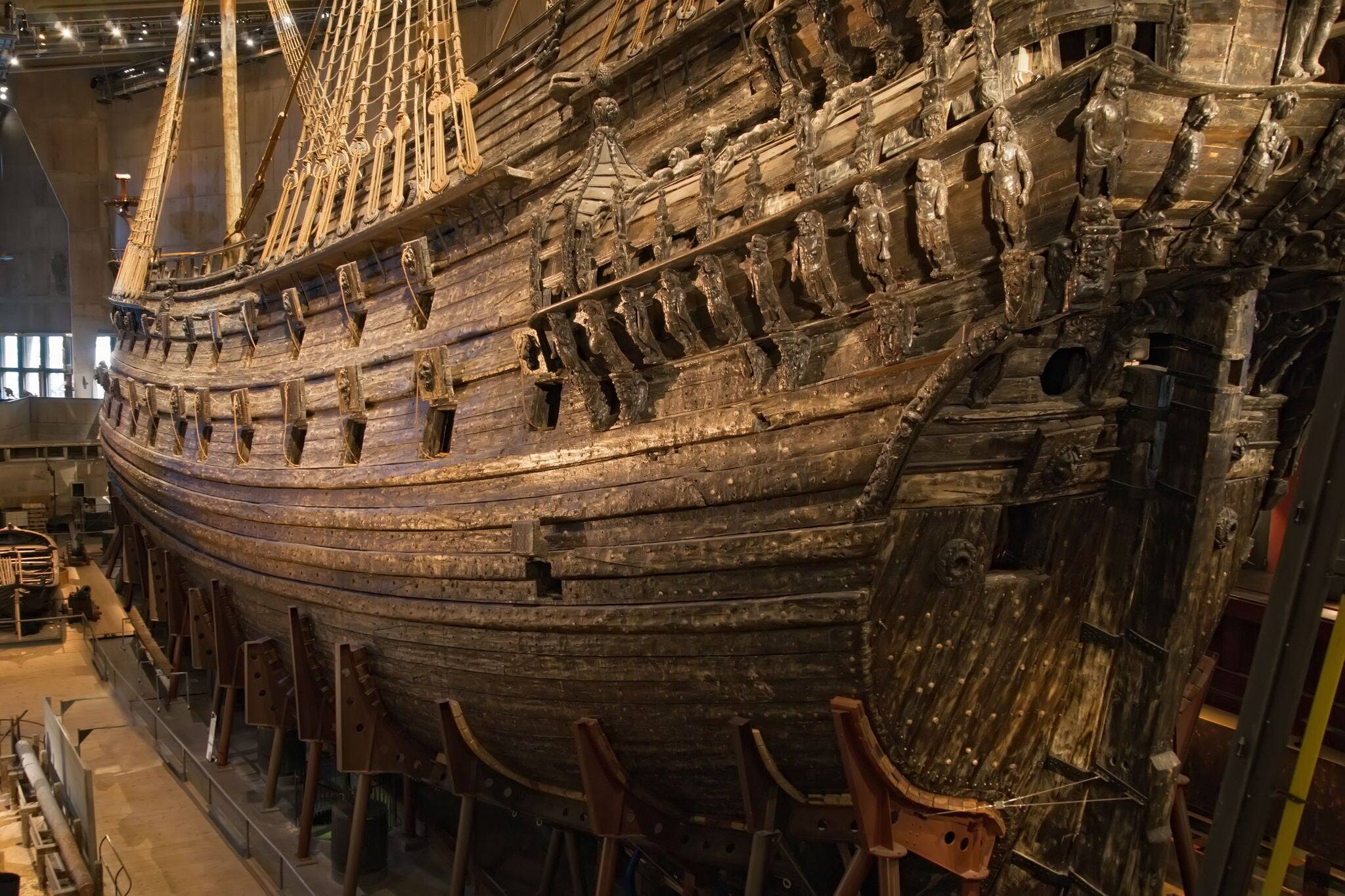 Vasa warship. Swedish warship that was built from 1626 to 1628.
