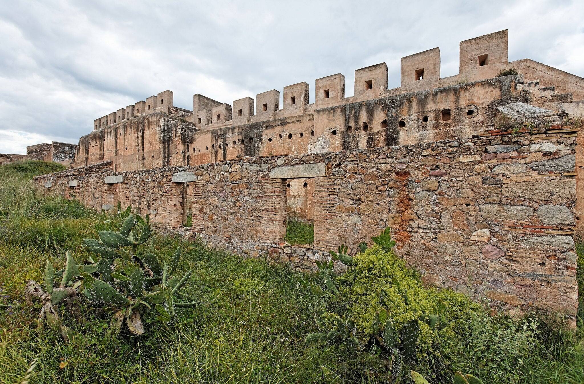 Walls of an old, historic fortress