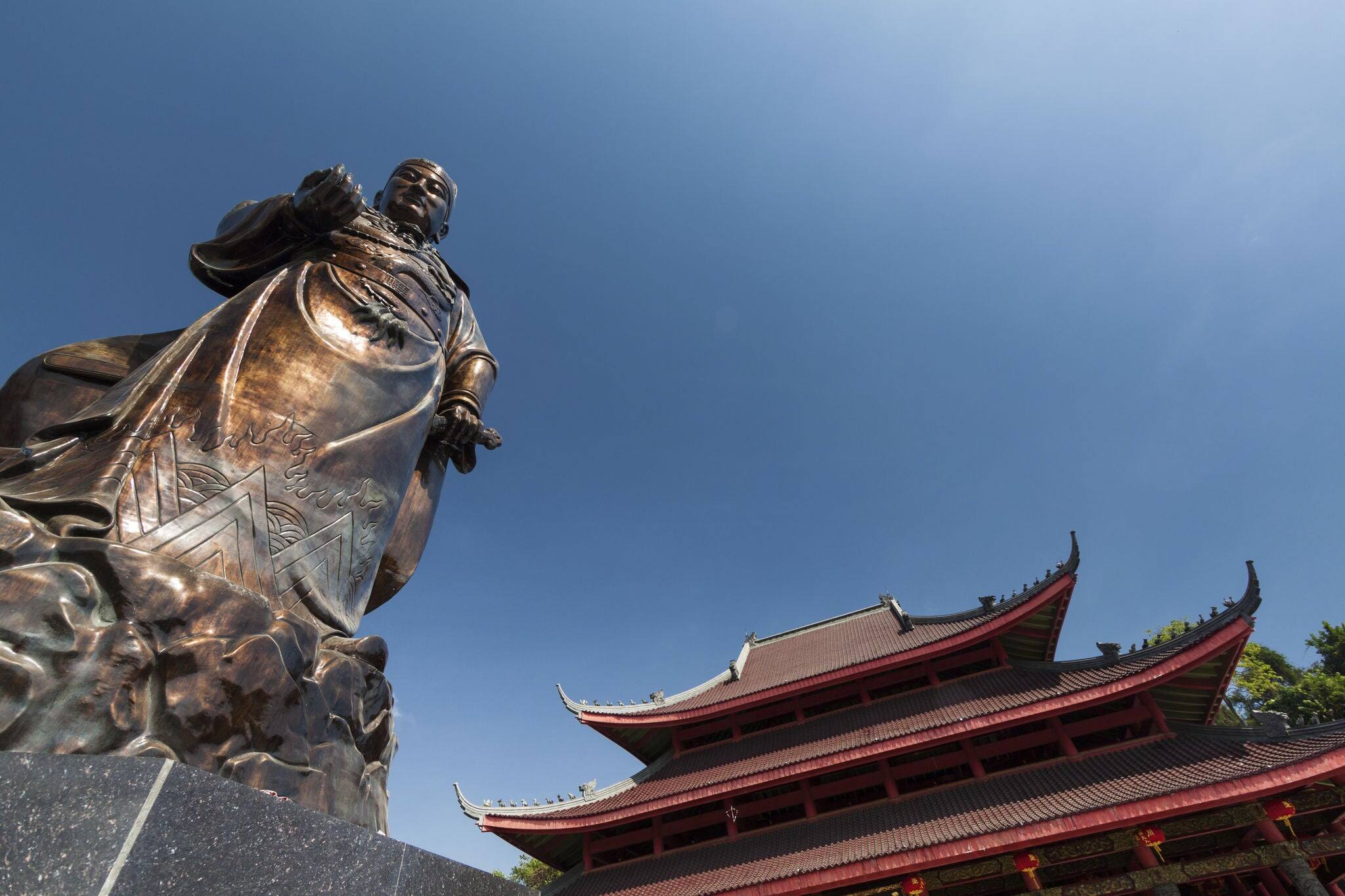 The Statue of Admiral Zheng He in Sam Poo Kong, Semarang, Central Java, Indonesia