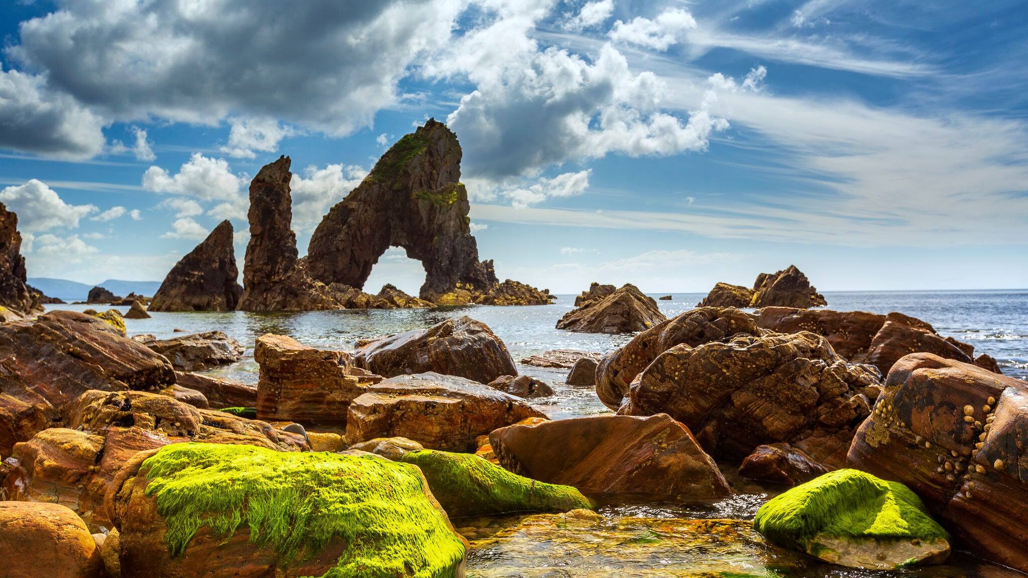 Crohy Head Sea Arch. Co. Donegal, Ireland This sea arch is known as The Breeches and is located at Crohy Head on the north west coast of Ireland in County Donegal.