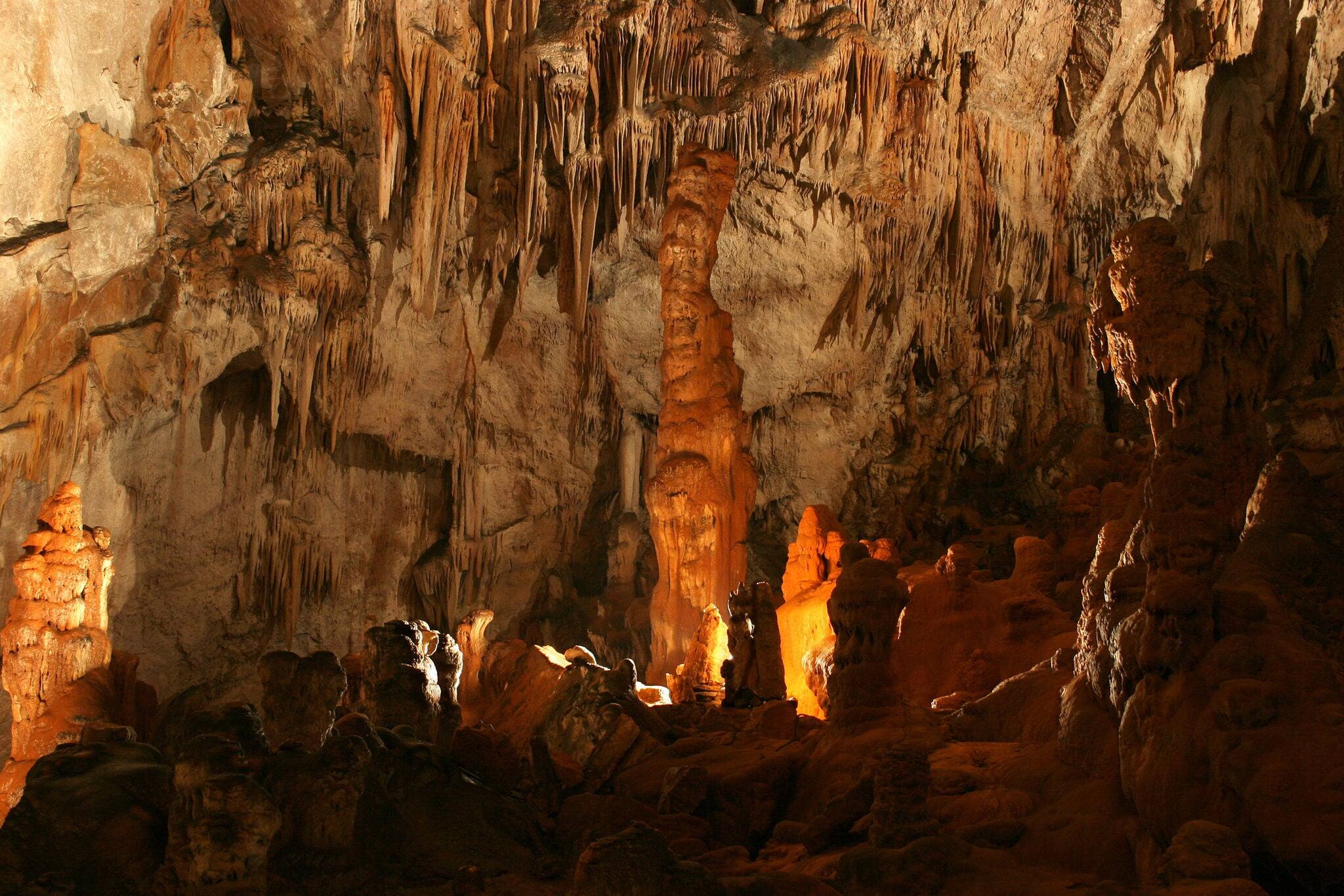 Inside the cave in National Park Paklenica, Croatia