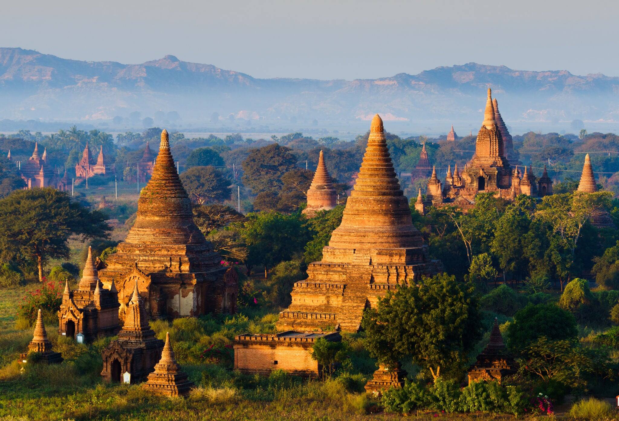 The plain of Bagan(Pagan), Mandalay, Myanmar