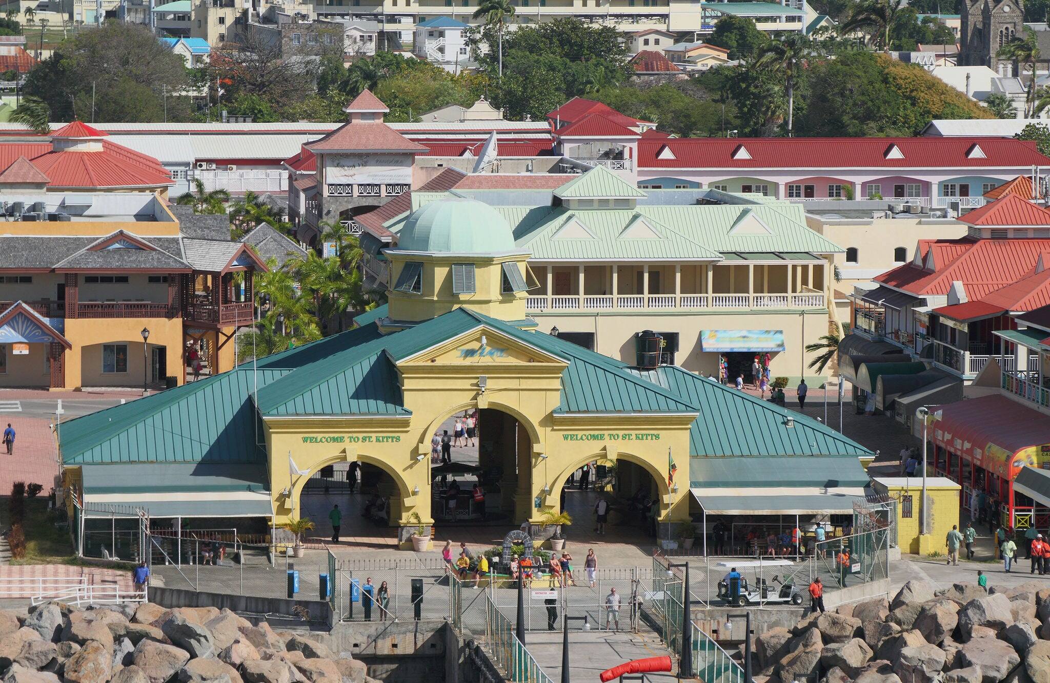 Cruise port. Basseterre, Saint Kitts and Nevis